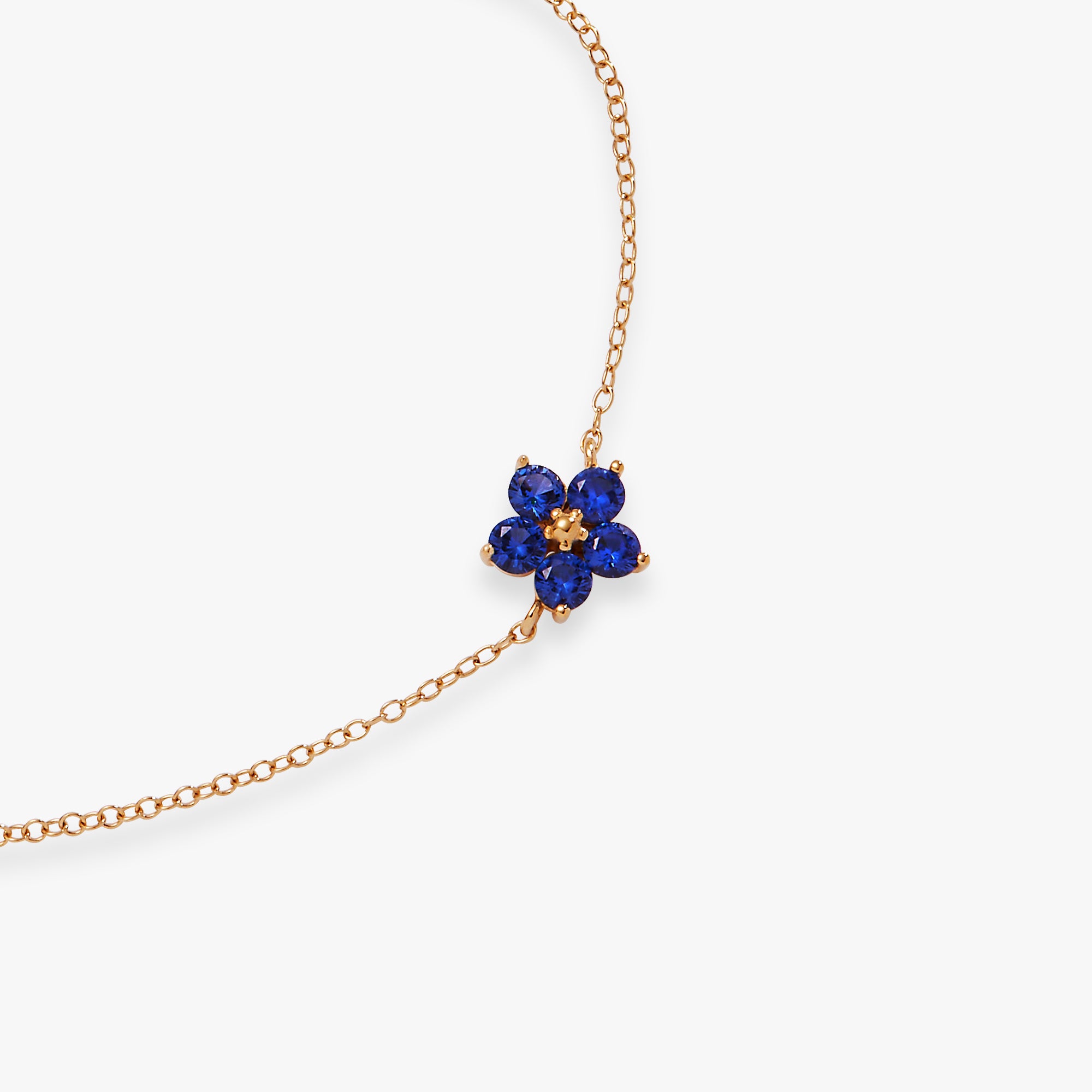 Forget Me Not Flower Bracelet with Genuine Crystals - Dainty Floral Jewelry for Women, Gift for Her - Perfect for Weddings, Anniversaries & Everyday Wear