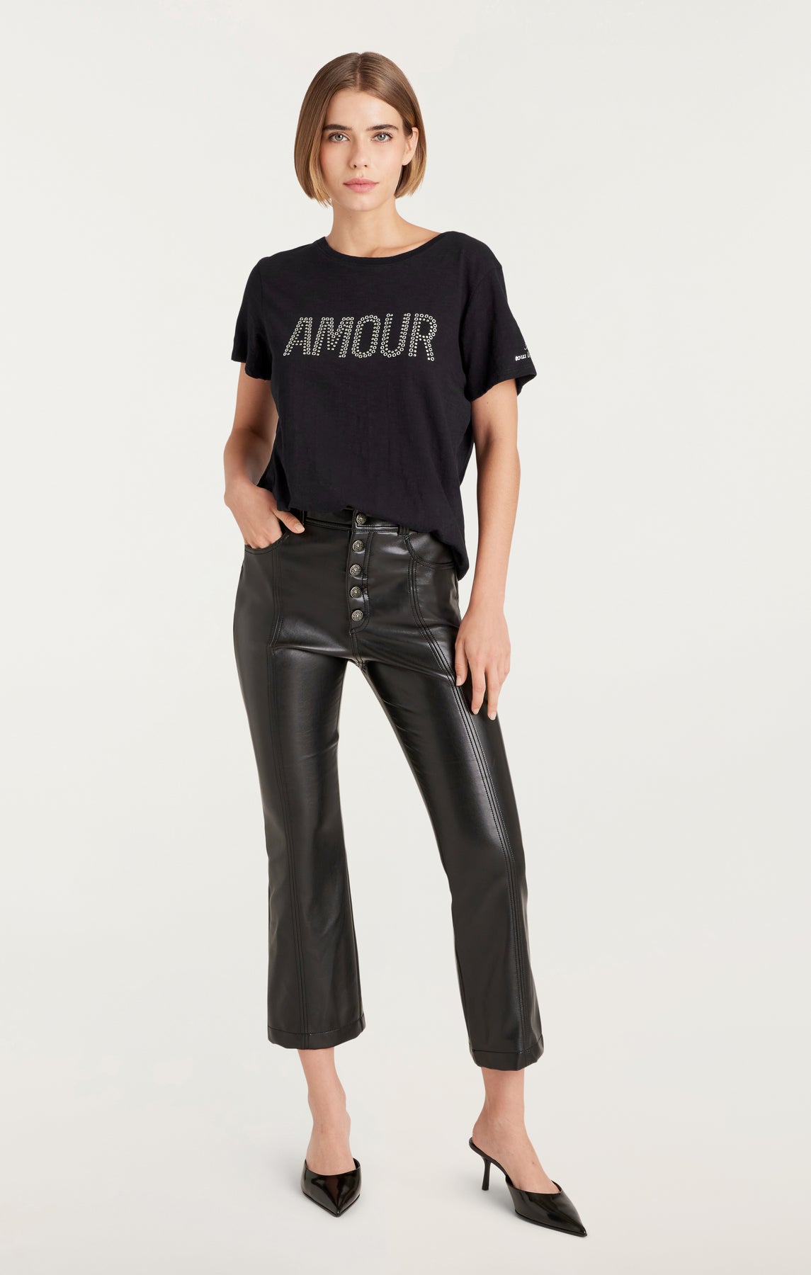 Cinq A Sept Grommet Amour Tee - Stylish Women's T-Shirt with Eyelet Detail | Perfect for Casual Outfits, Date Nights & Layering