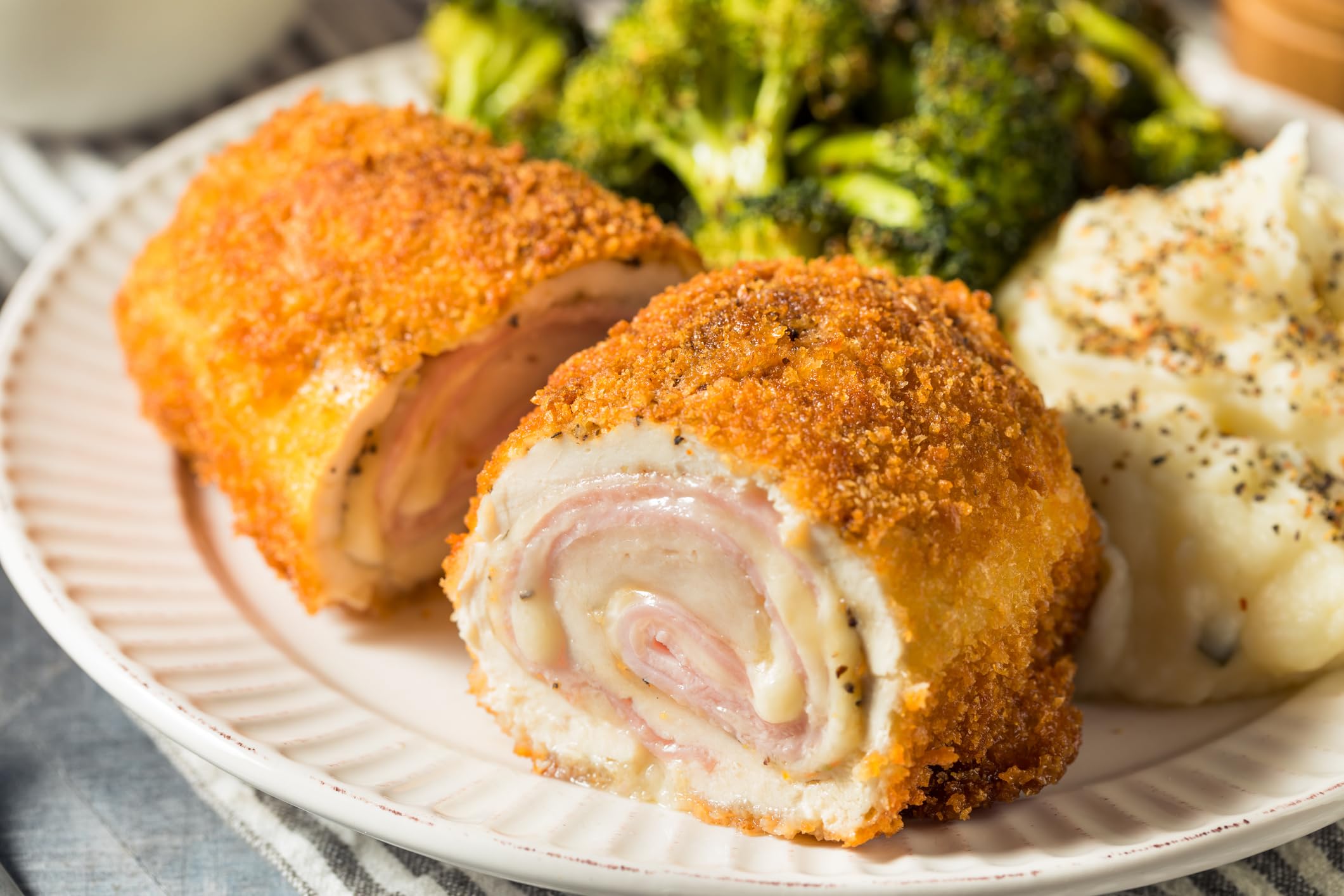 New York Steak & Seafood Frozen Stuffed Chicken Breasts with Broccoli & Cheese - 12 Pack of Premium Chicken Breasts Stuffed with Tender Broccoli Florets, Swiss and American Cheeses - Perfect for Family Dinners, Meal Prep, and Quick Gourmet Meals