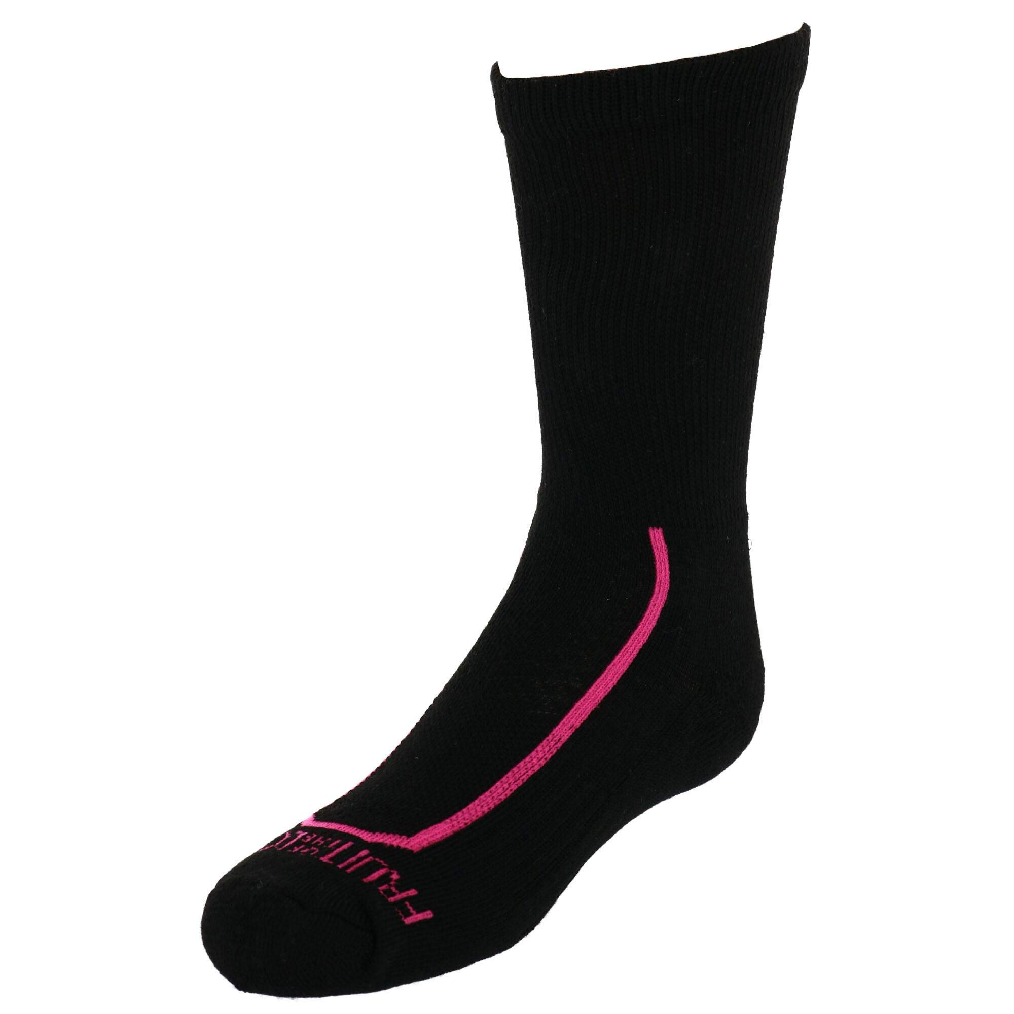 Fruit of the Loom Girls' Comfortable Everyday Active Cushioned Crew Socks - Perfect for School, Sports & Daily Wear