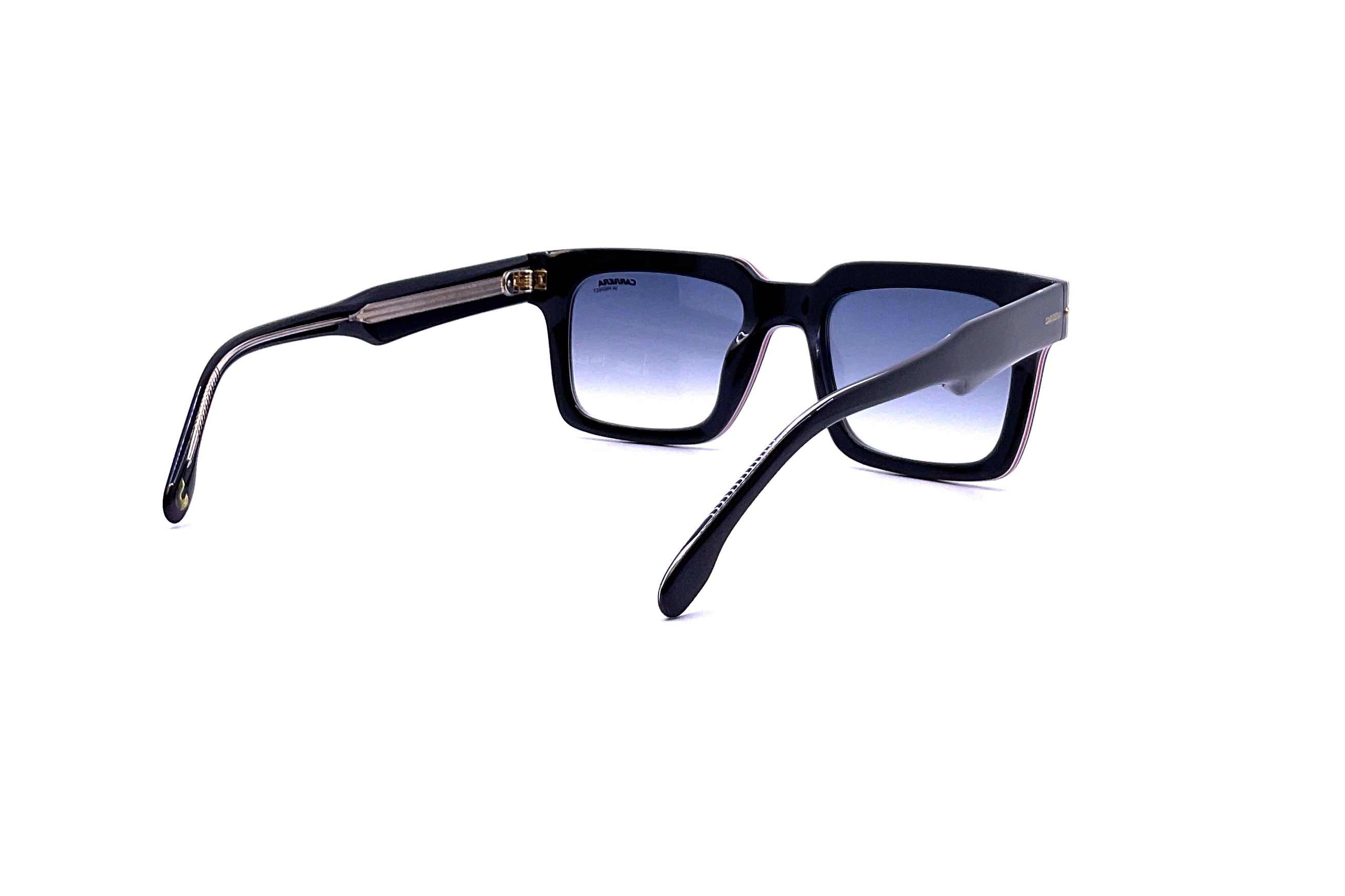 Carrera 316_S Striped Black Sunglasses - Polarized UV Protection for Men & Women - Perfect for Driving, Running, and Outdoor Activities