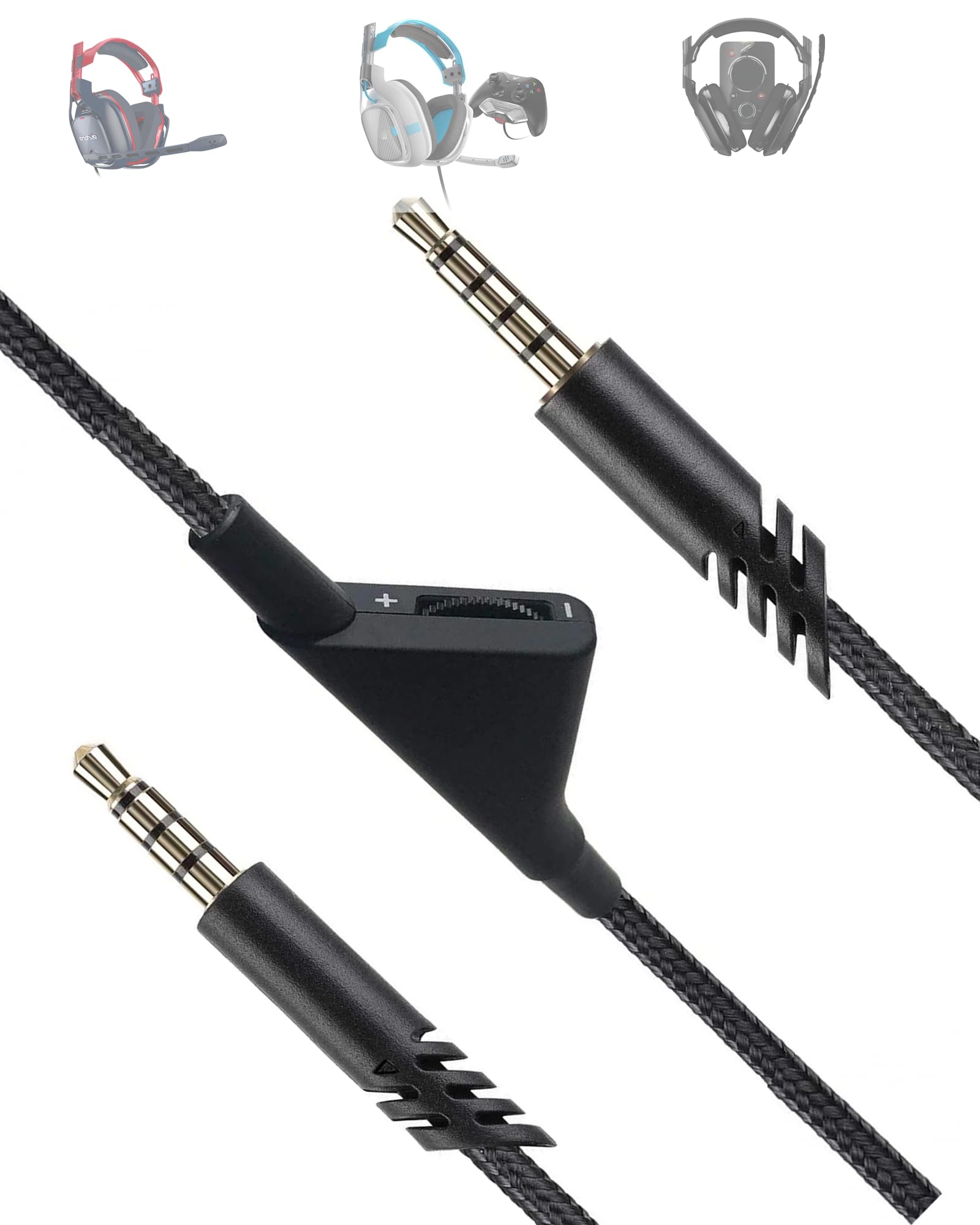 Replacement A40 Astro Headset Cord - 6.5FT Volume Control Cable for Astro A10/A40/A40TR Headsets | Compatible with Xbox One, PS5, PS4 Controllers | Perfect for Gaming, Streaming & Online Chatting