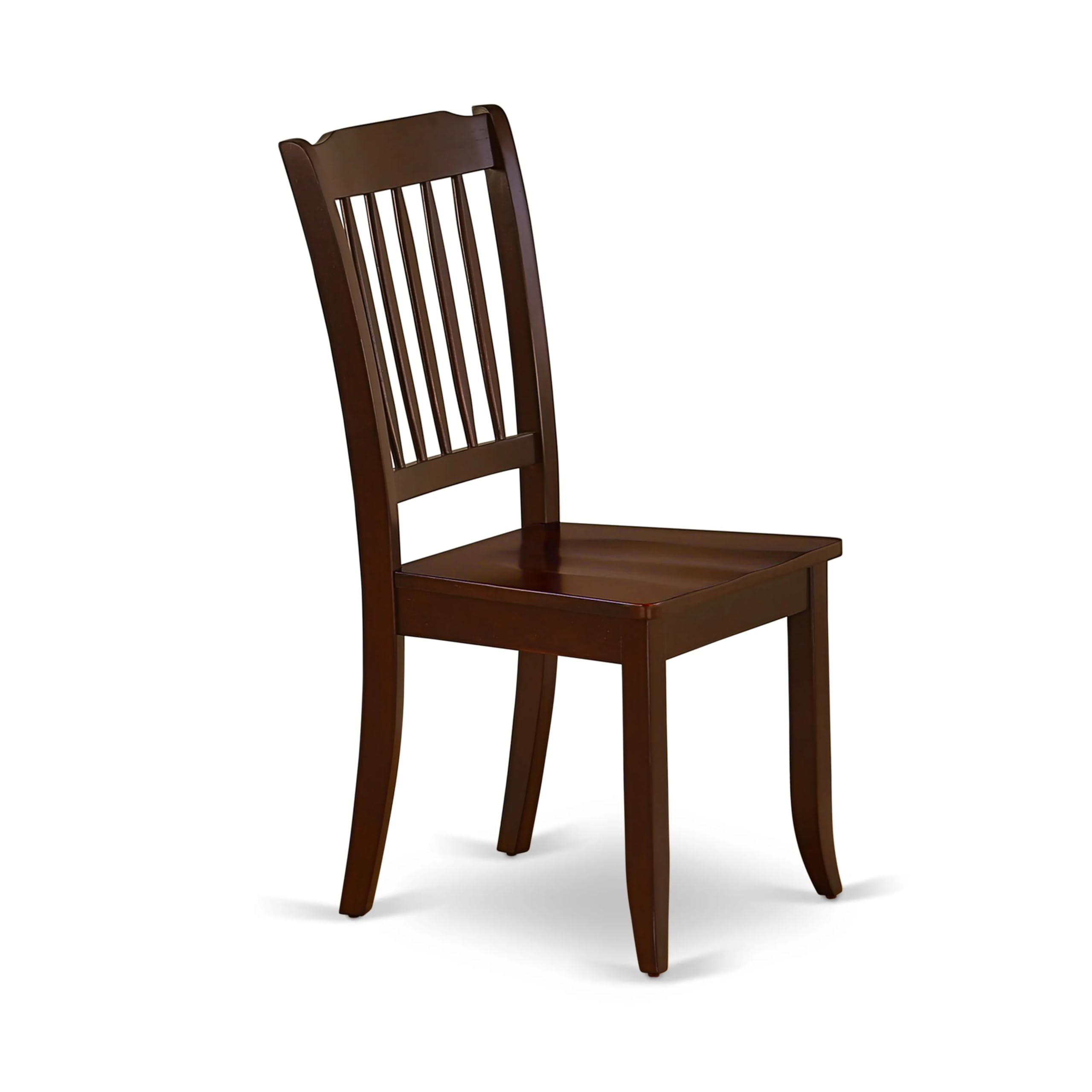East West Furniture AMDA3-MAH-W 3-Piece Round Dining Table Set with Pedestal Base & 2 Chairs for Small Spaces - 36x36 Inch Mahogany Kitchen Table - Perfect for Apartments, Breakfast Nooks & Cozy Dining Areas
