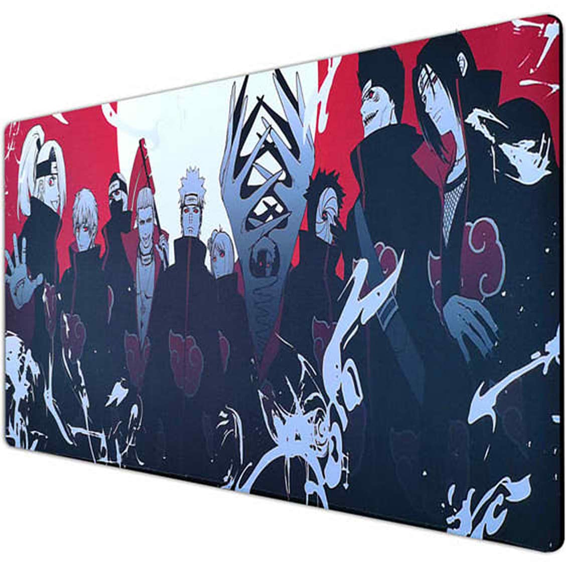 Large Anime Ninja Gaming Mouse Pad 31.5x11.8 Inches - Japanese Style Non-Slip Desk Mat for PC, Laptop & Office Accessories - Perfect for Gamers, Anime Fans & Home Office Setup