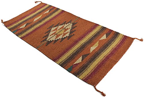Center Diamond, Rust/Brown