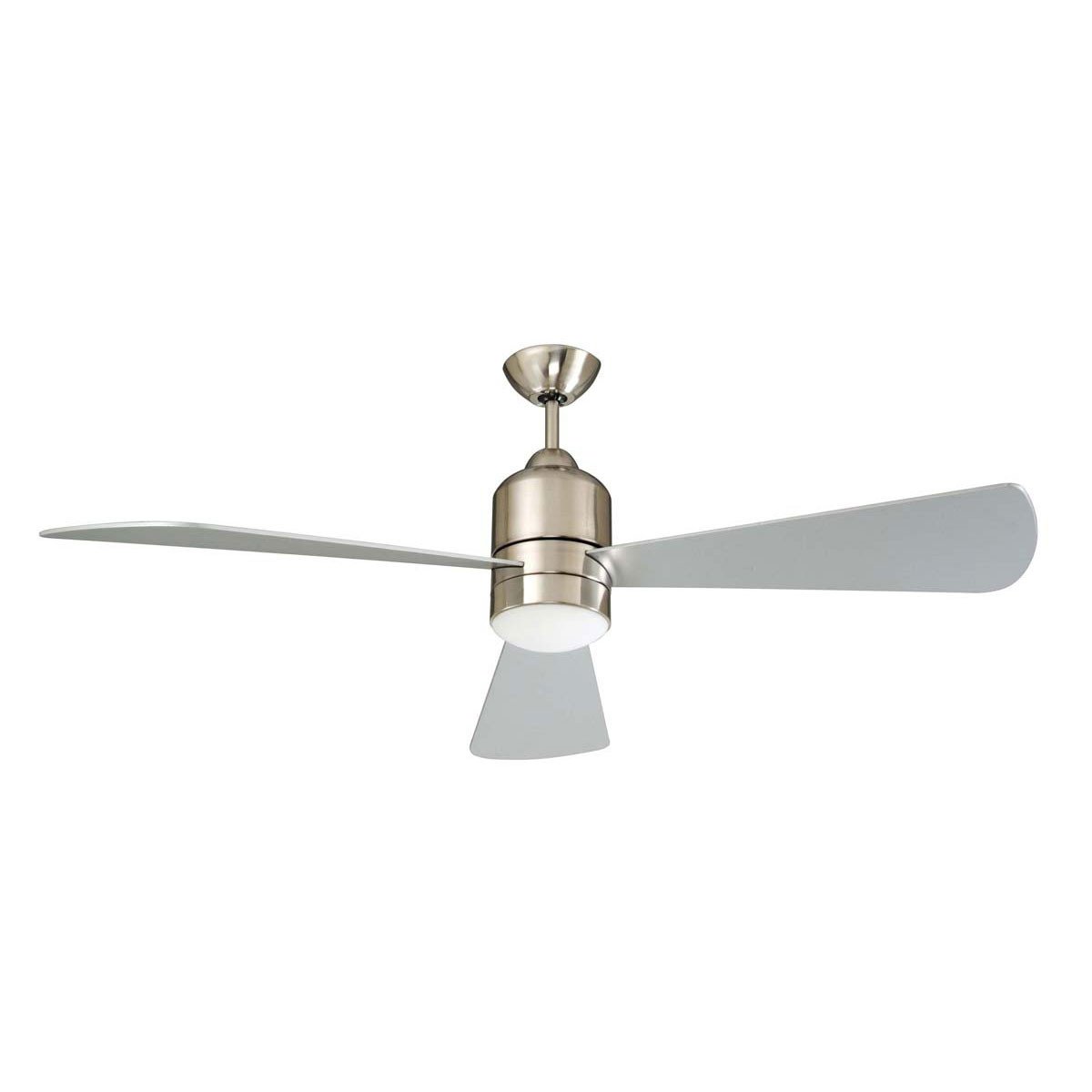 Concord Fans 60 Inch Decca Large Stainless Steel Ceiling Fan with Light & Remote Control - Perfect for Living Room, Bedroom, and Outdoor Patio Cooling