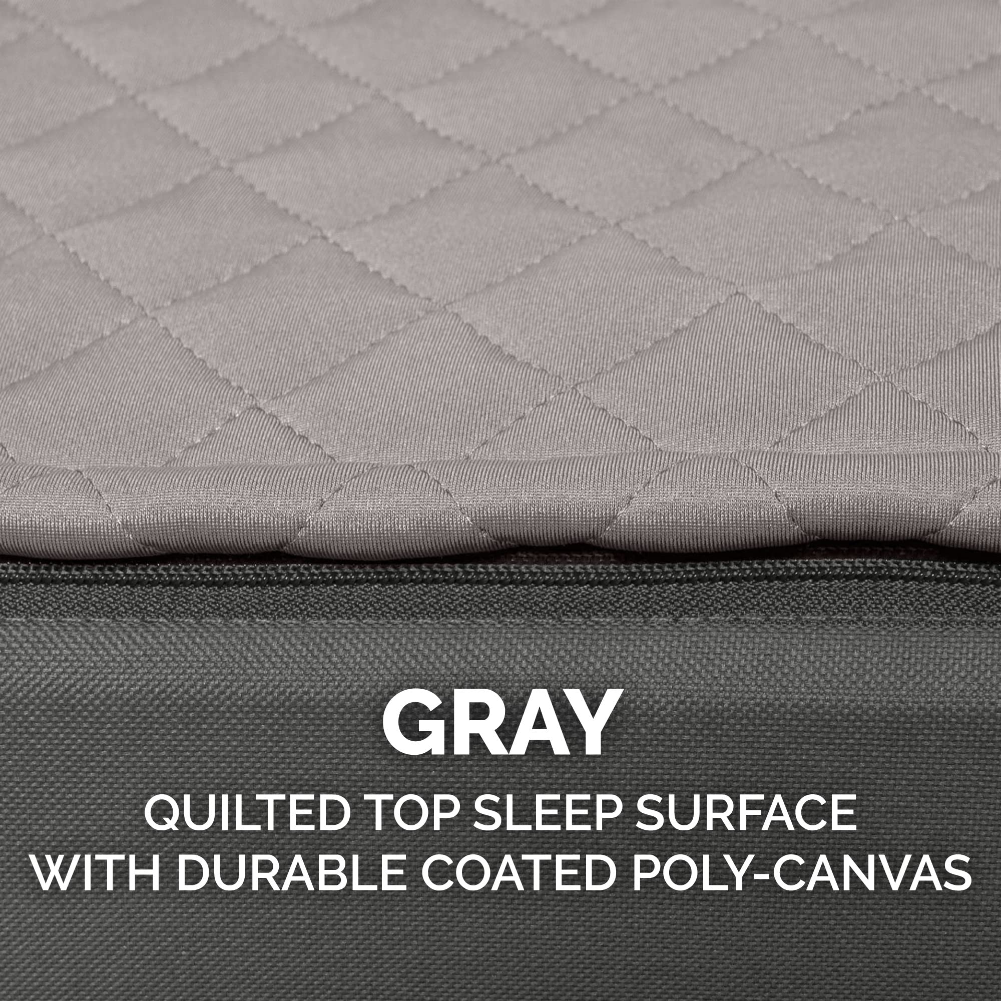 Furhaven Waterproof Memory Foam Dog Bed for Large Dogs - Washable Cover, Indoor/Outdoor Use - Gray XL