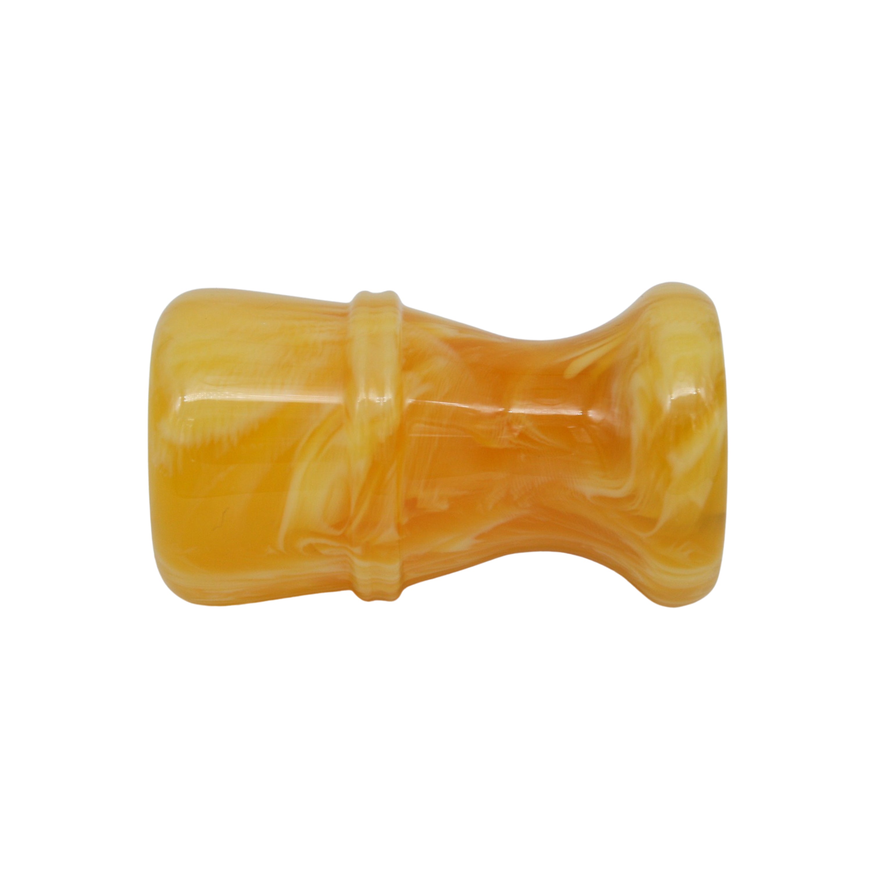 Premium Amber Handcrafted Shaving Brush Handle for 24mm & 26mm Knots - Luxury Wet Shaving Accessory for Men's Grooming & Barber Shop Use