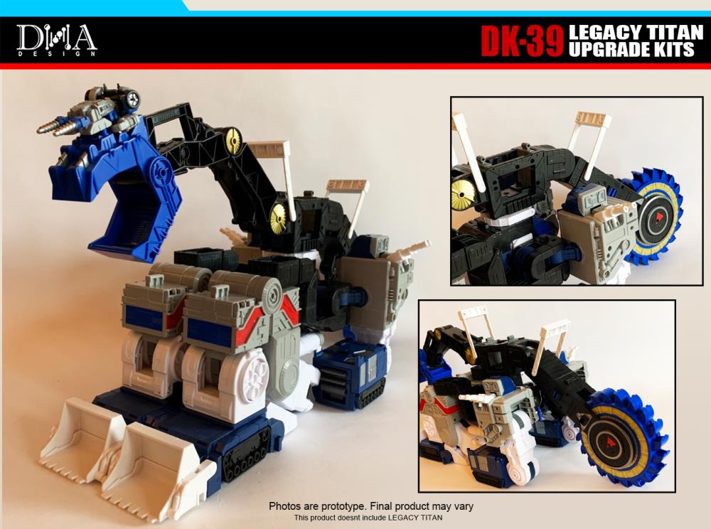 DNA Design DK 39 Upgrade Kit for Legacy Titan Metroplex - Transformers Action Figure Accessories for Collectors & Display Scenes