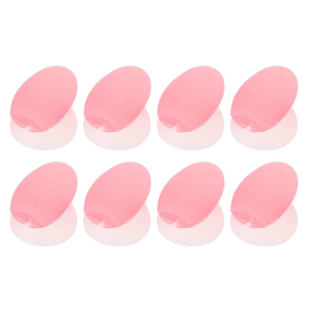 Beavorty 8Pcs Silicone Brush Cover Caps - Waterproof Makeup Brush Protectors for Lip, Eyeshadow & Cosmetic Brushes - Hygienic Storage Solution for Women & Girls - Perfect for Travel & Home Makeup Organizers