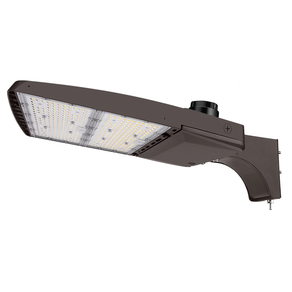 Vela III LED Parking Lot Light - 310W/280W/260W/240W Selectable Wattage, 3 CCT Options, 277-480V, 46,600 Lumens (1000W Equivalent) - Perfect for Commercial Parking Lots, Warehouses, and Outdoor Security Lighting