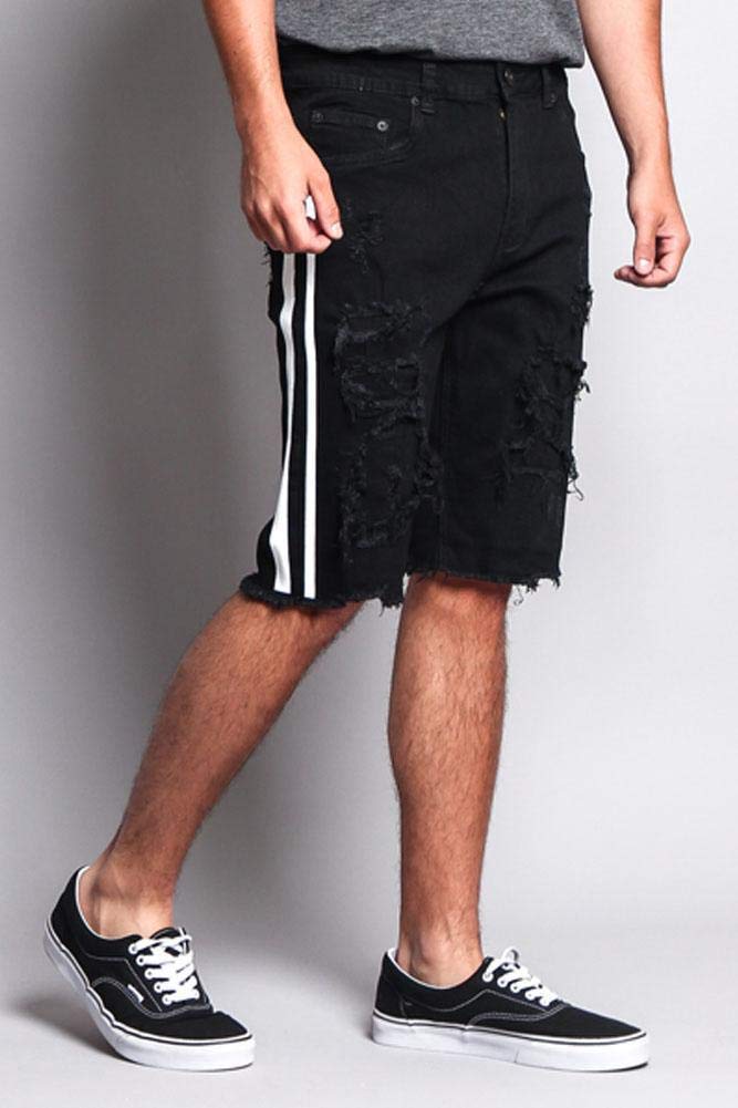 Men's Athletic Shorts with Contrast Side Band - Perfect for Running, Gym & Casual Wear