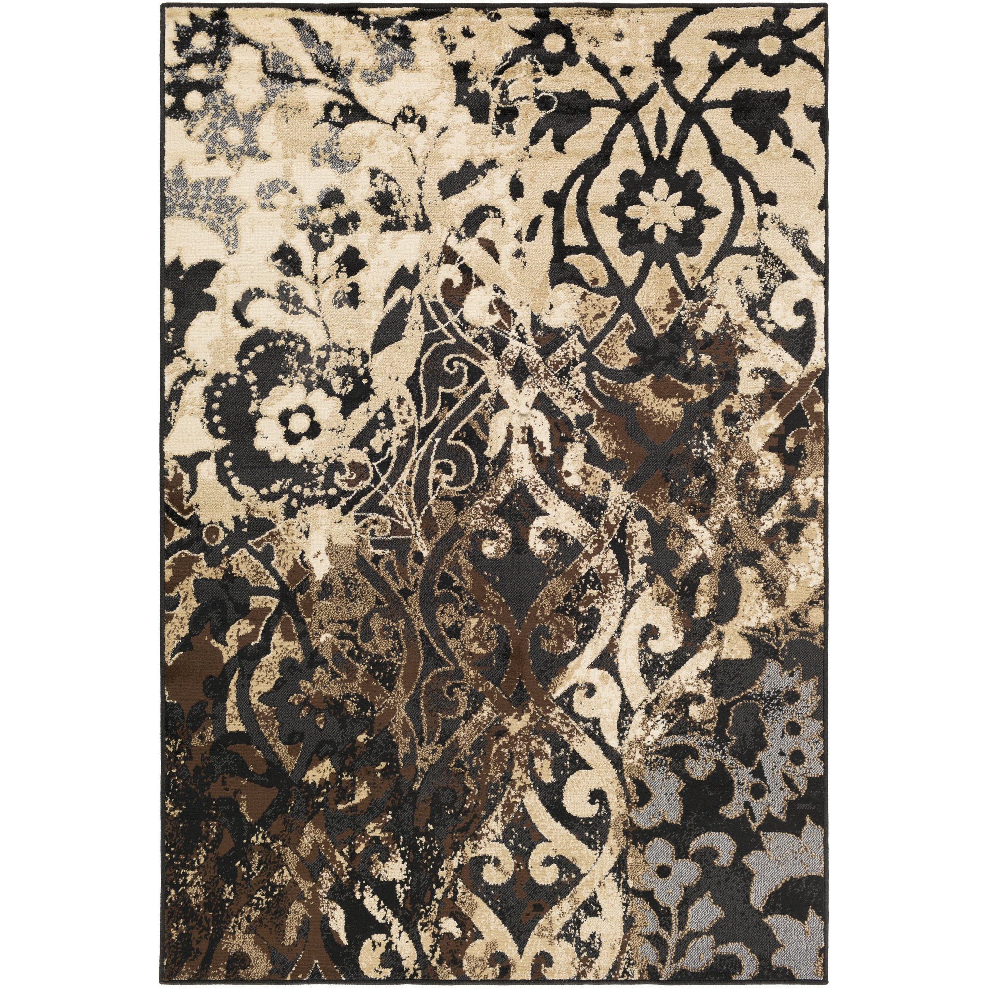 Stylish Cullen Beige Transitional Area Rug 5'3