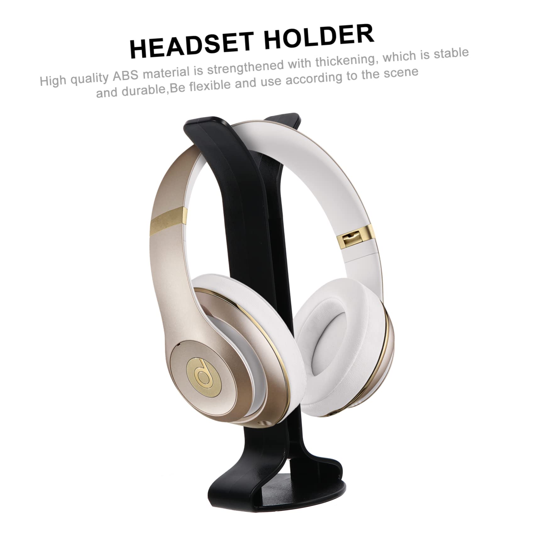 2-Pack Angoily Headphone Display Stand - Durable Headset Holder & Storage Rack for Desk Organization - Perfect for Gaming Setups, Office Desks & Home Studios