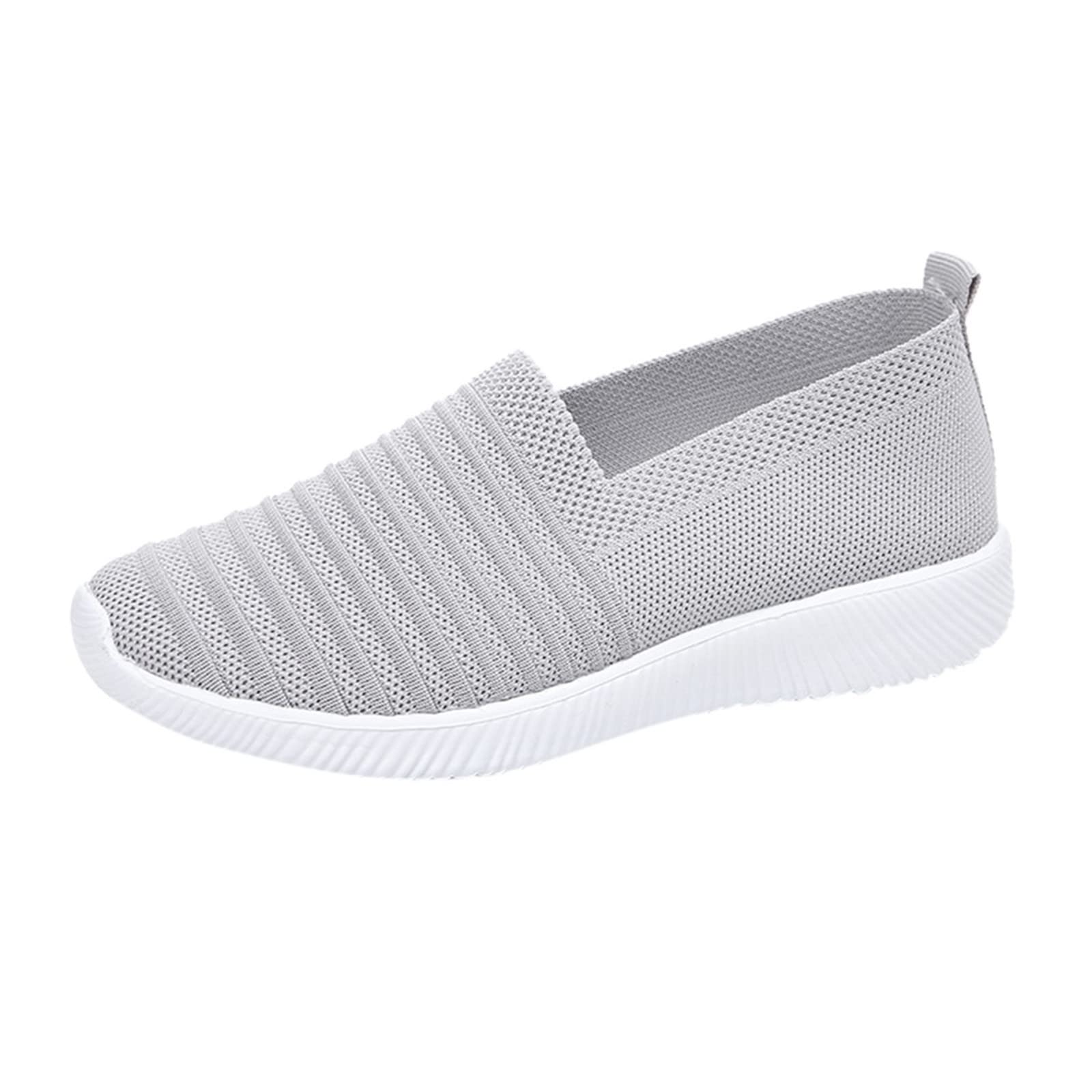 Women's Platform Sneakers - Breathable Canvas Athletic Walking Shoes for Summer | Fashion Loafers for Casual Outfits, Work & Travel