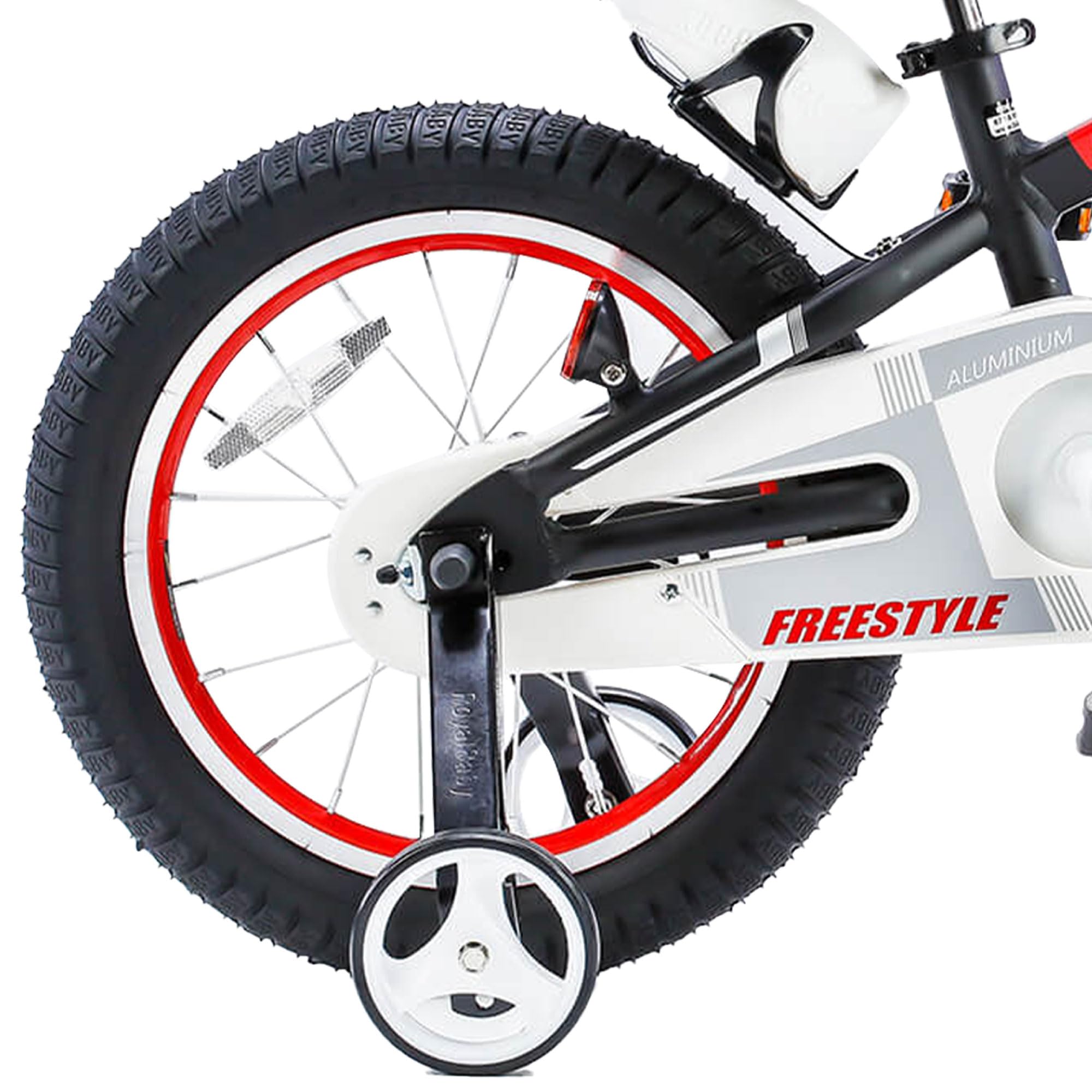 RoyalBaby SpaceKids 16 Inch Kids Bike with Hand Brake & Coaster Brake, Training Wheels & Water Bottle Included - Perfect for Boys & Girls Ages 4-8, Ideal for Neighborhood Rides & Park Adventures