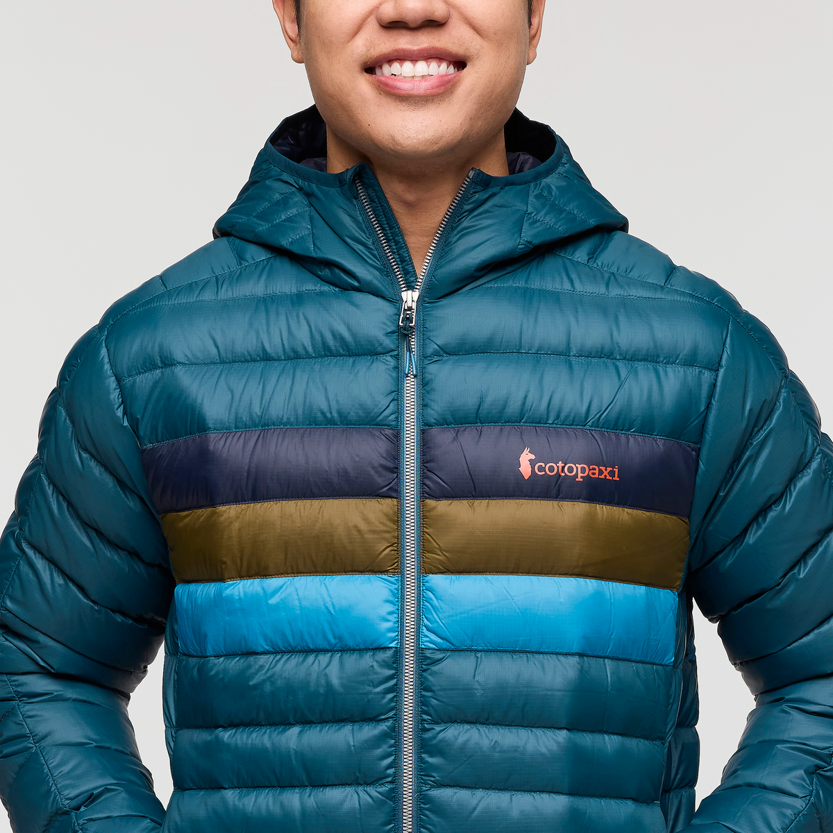 Cotopaxi Fuego Down Hooded Jacket for Men - Lightweight Water-Resistant Winter Coat with Adjustable Hood - Perfect for Hiking, Camping & Outdoor Adventures