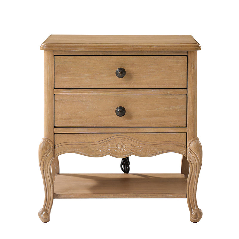 Nina Modern Nightstand with Hidden Drawer - Fully Assembled Bedside Table for Bedroom, Living Room & Office - Traditional Exquisite Design (Optional Types Available)
