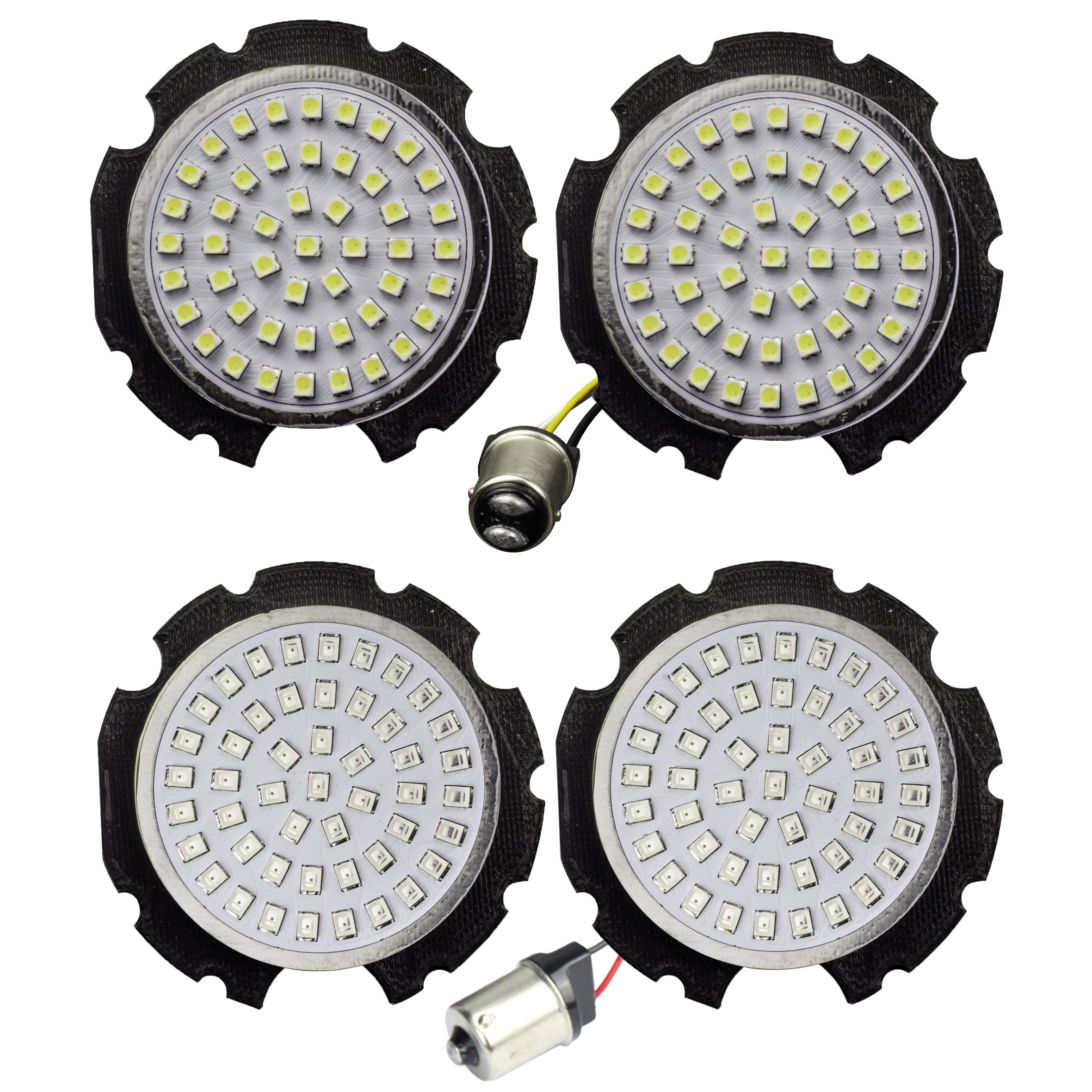 Eagle Lights Generation II LED Turn Signal Kit for Honda VTX - Front 1157 & Rear 1156 Amber Bulbs - High Visibility Motorcycle Safety Lights for Day & Night Riding