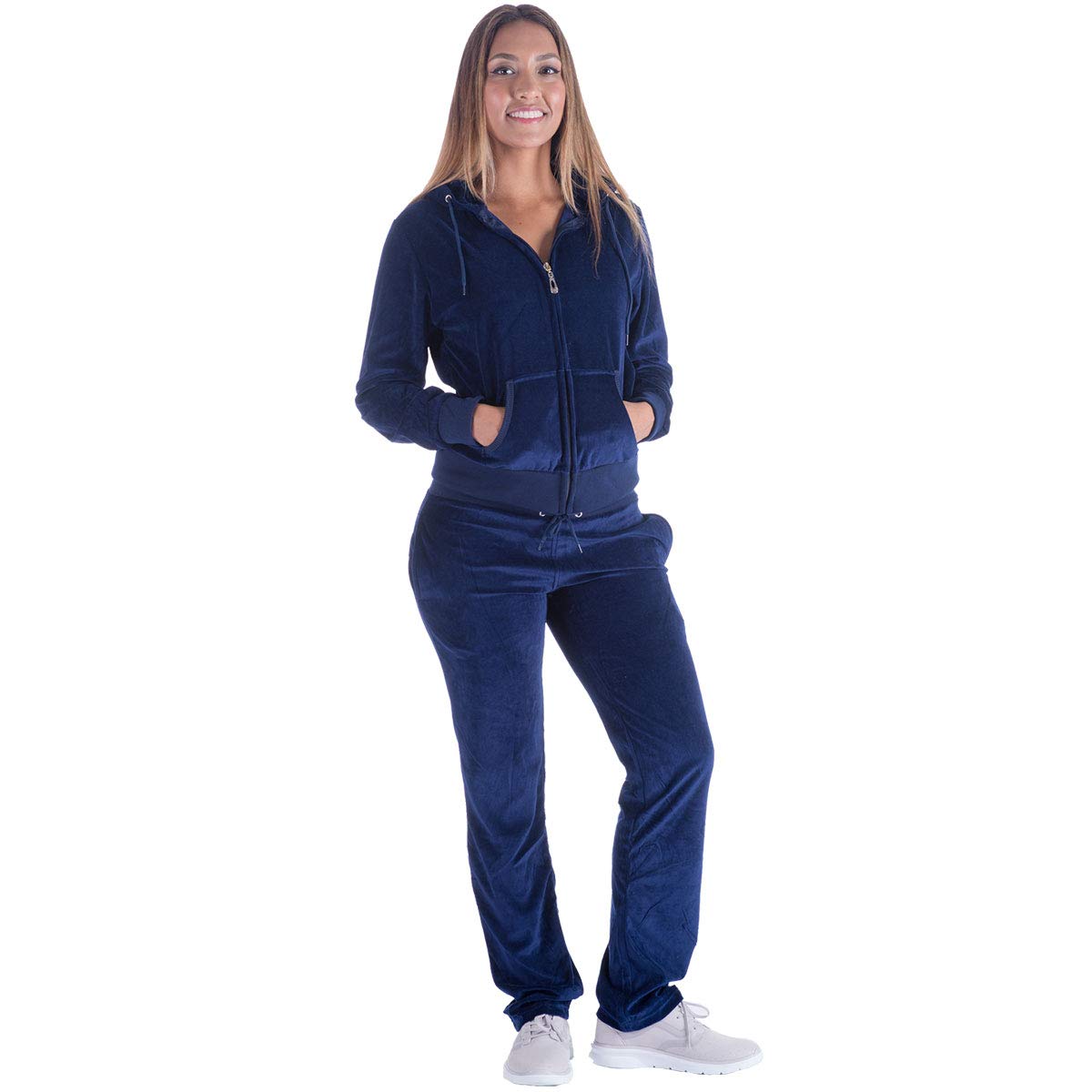 Yasumond Women's Velour Tracksuit 2-Piece Set - Soft Jogger Pants & Top for Running, Yoga, Lounge Wear - Comfortable Sports Sweatsuit for Gym, Travel & Casual Outfits