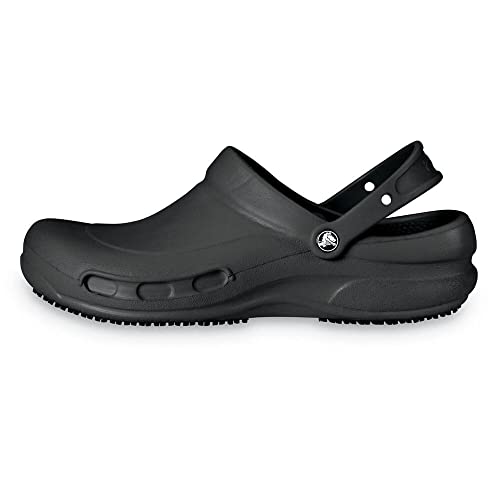 Crocs Unisex-Adult Bistro Clog - Slip Resistant Work Shoes for Restaurant, Kitchen & Healthcare Professionals | Comfortable Non-Slip Shoes for Chefs, Nurses & Service Industry Workers