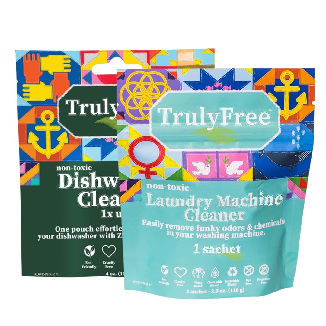 Best Dishwasher and Washing Machine Cleaner - Deep Cleaning Tablets for Appliances - Removes Limescale, Odors & Buildup - Ideal for Kitchen & Laundry Maintenance