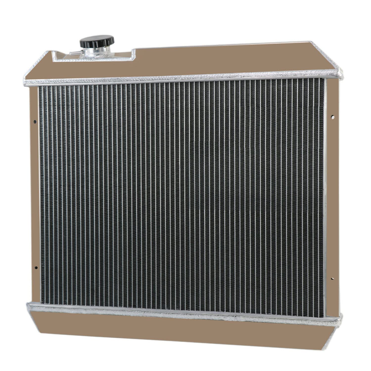ALLOYWORKS 3-Row Core Aluminum Radiator Fan Shroud Kit for 1961-1966 Pontiac/Chevrolet Truck Pickup with I6/V8 Engine - Heavy-Duty Cooling Solution for Classic Car Restoration & Off-Road Performance
