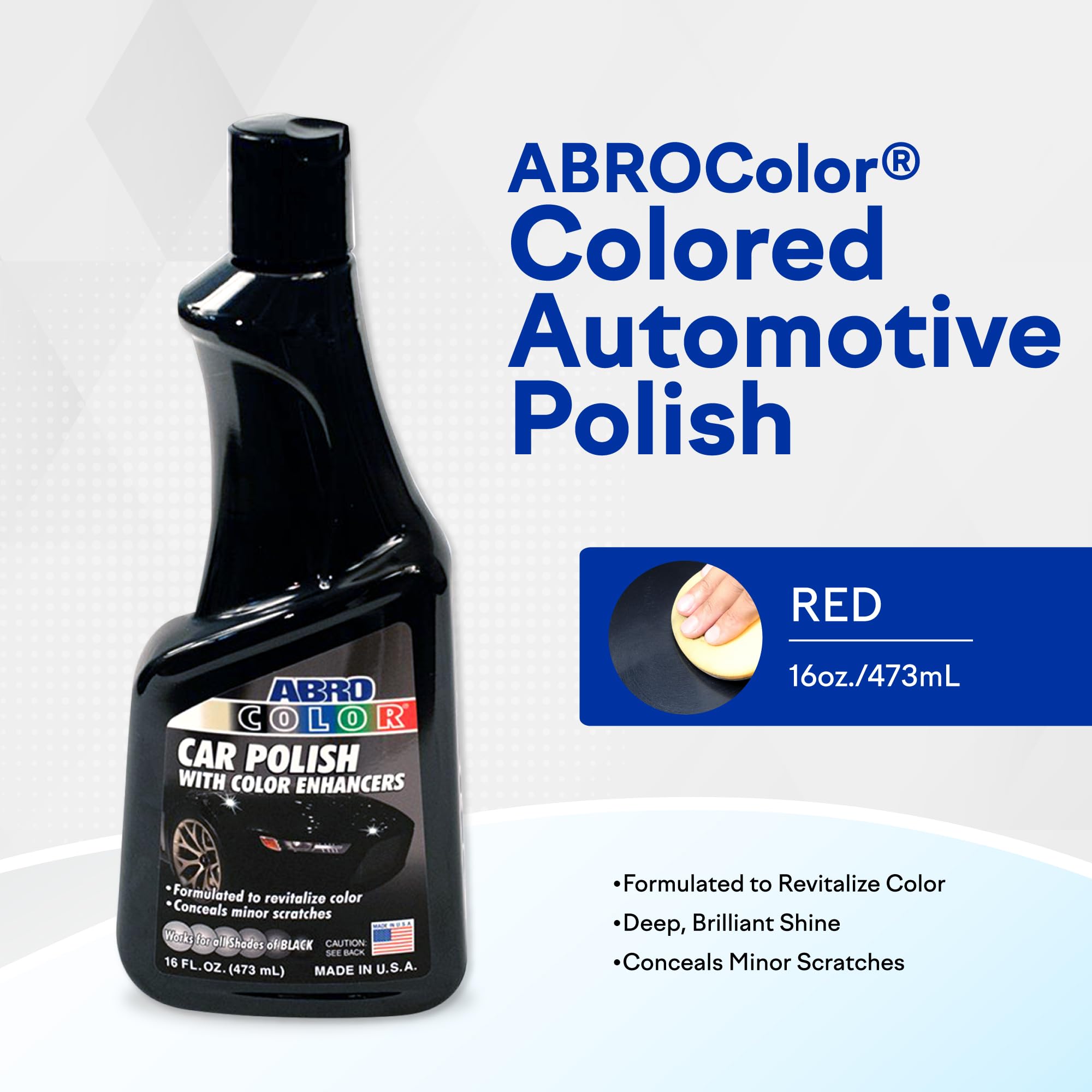 ABRO Green Car Polish: Scratch Remover & Paint Repair Restorer Wax for Vehicles, 16oz Polishing Compound for Car Detailing - Perfect for DIY Car Care and Professional Auto Detailing