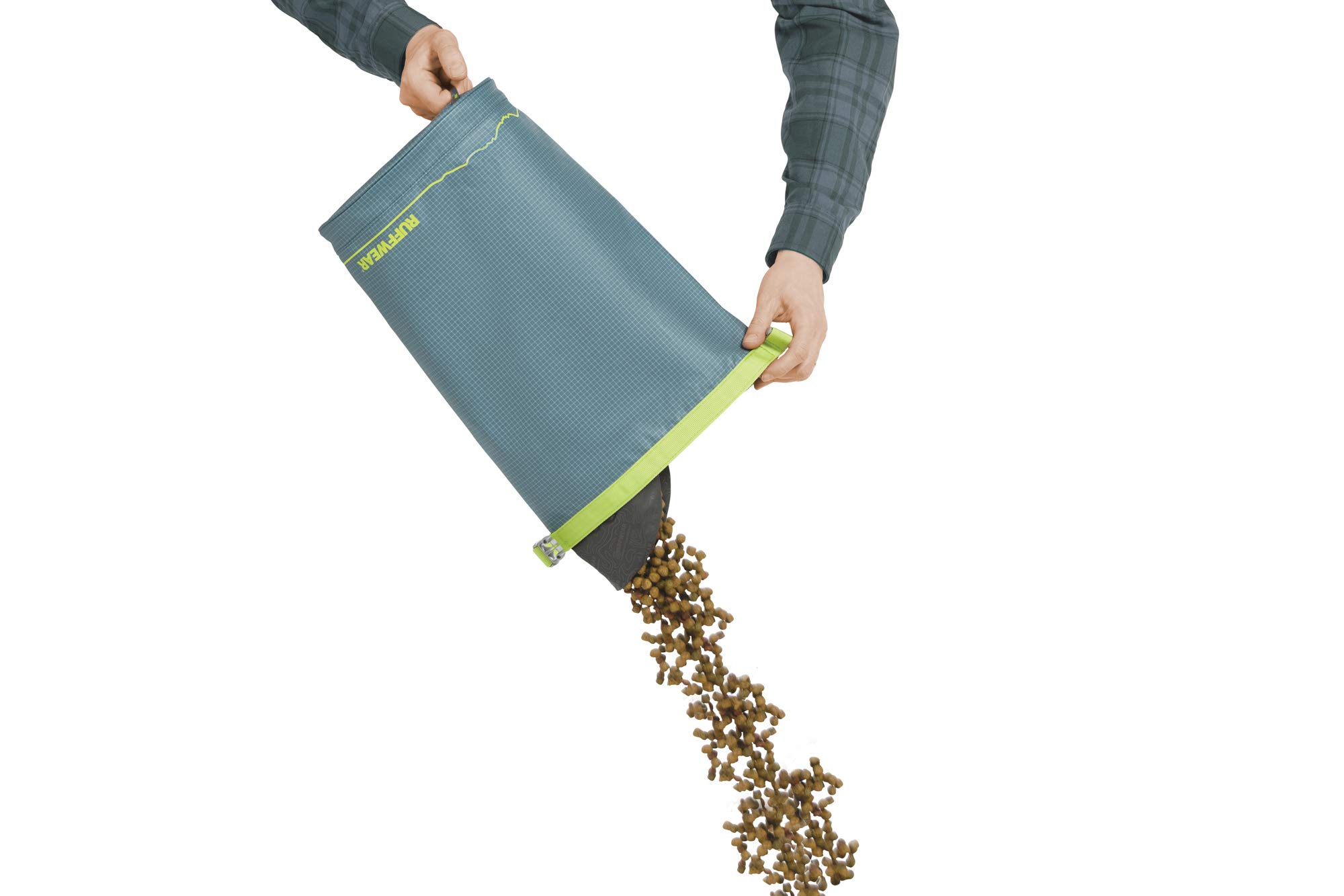 Ruffwear Kibble Kaddie 42 Cup Dog Food Storage Bag - Portable Pet Food Container for Camping, Hiking, Travel & Daily Use | Waterproof & Odor-Proof | Slate Blue | Perfect for Outdoor Adventures & Home Storage