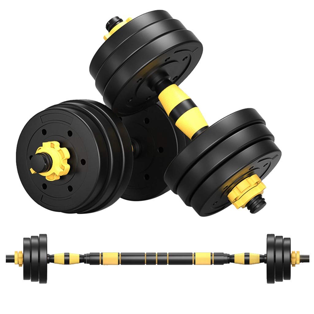 Adjustable Dumbbell Barbell Weight Set - 40lbs Free Weights with Connector Rod for Home Gym, Strength Training Equipment for Men & Women | Perfect for Weightlifting, CrossFit, and Full-Body Workouts