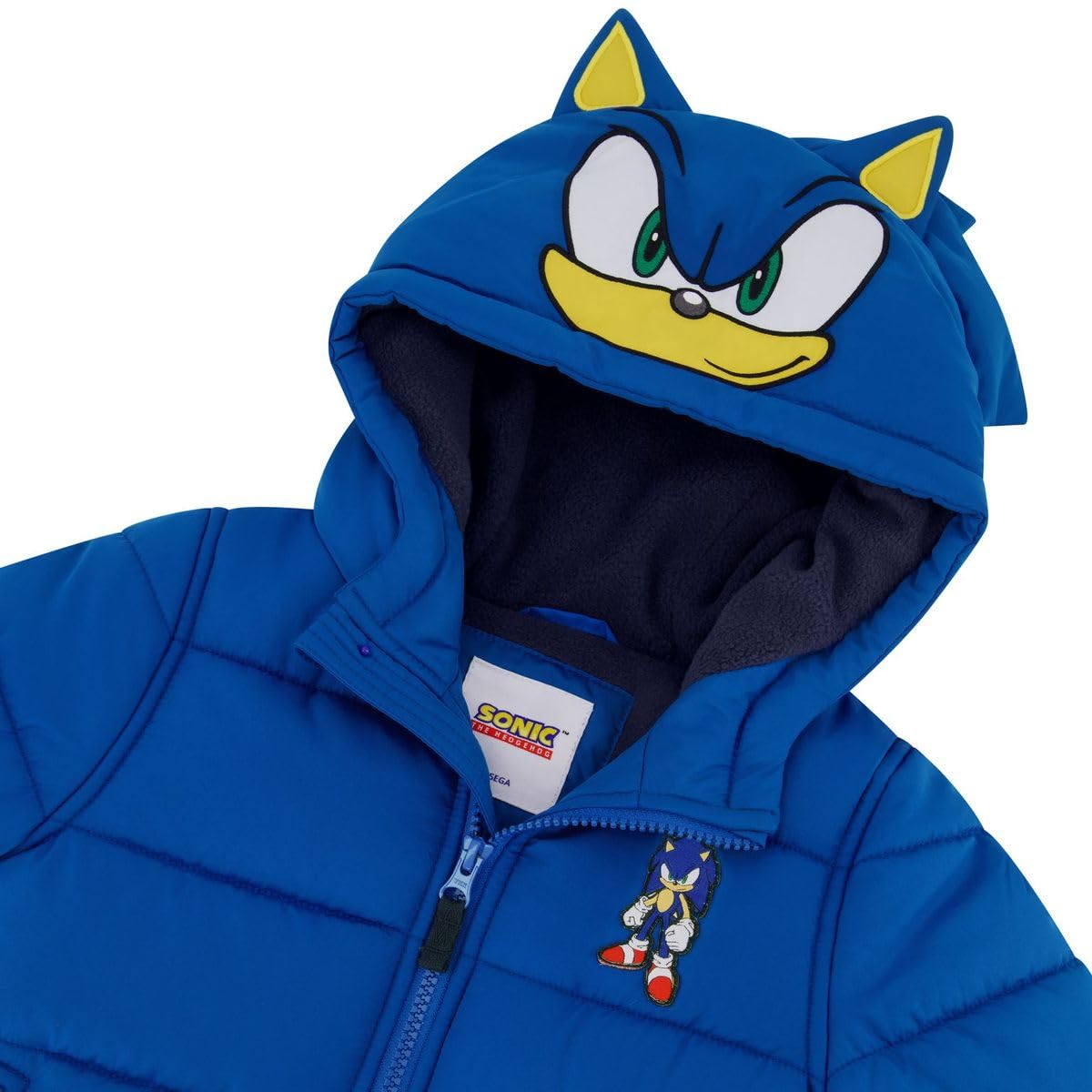 Sonic The Hedgehog Boys' Heavyweight 2-Piece Snow Bib & Jacket Set - Winter Snowsuit for Kids - Perfect for Skiing, Snowboarding & Outdoor Winter Play