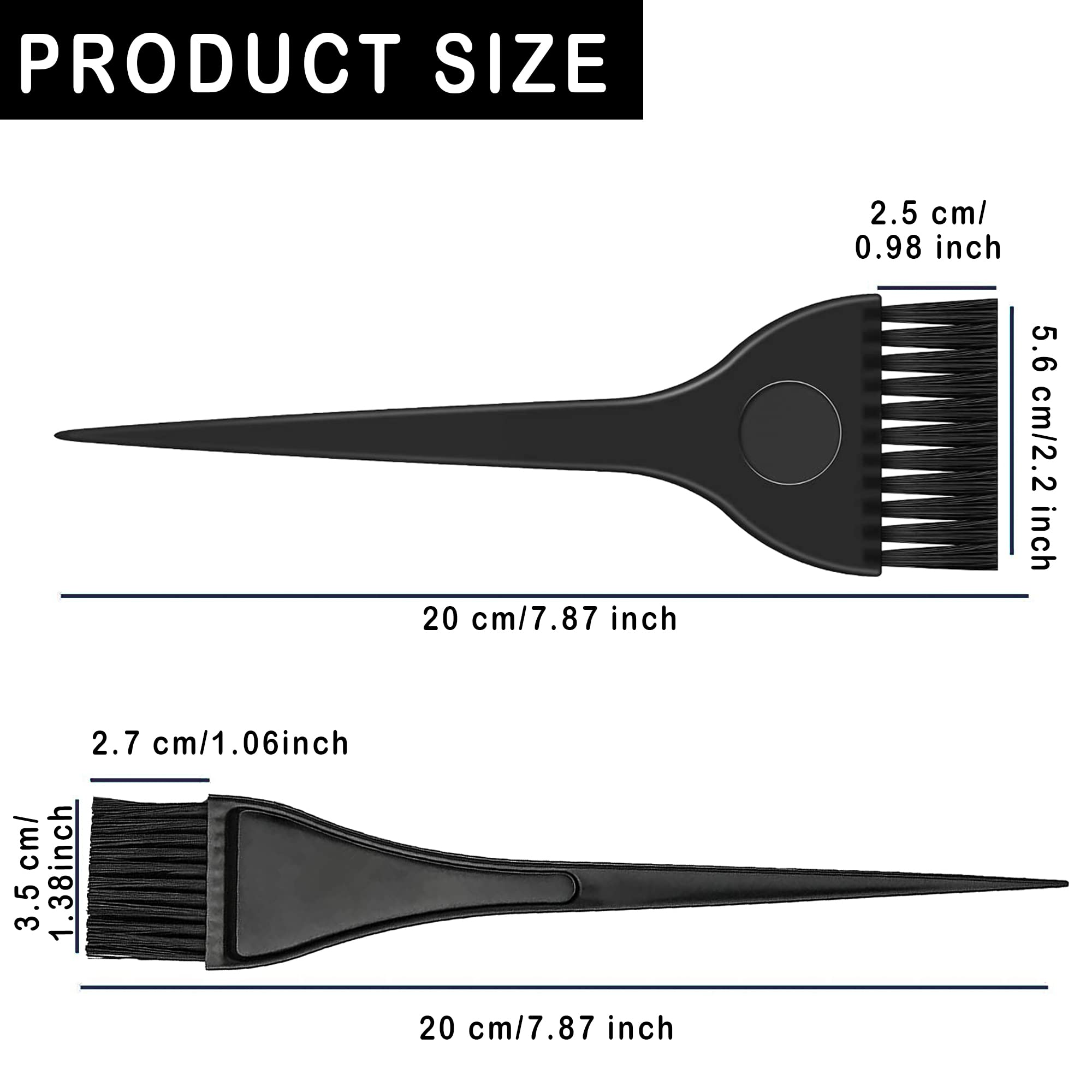 Rodzina 2-Piece Hair Coloring Brush Set - Professional DIY Hair Dye Tools for Salon & Home Use | Perfect for Highlights, Root Touch-Ups & All-Over Color Application