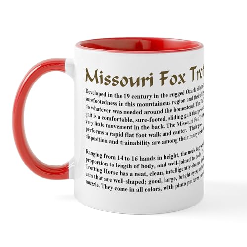 White/Red Inside - Missouri Fox Trotter Breed Description Mug