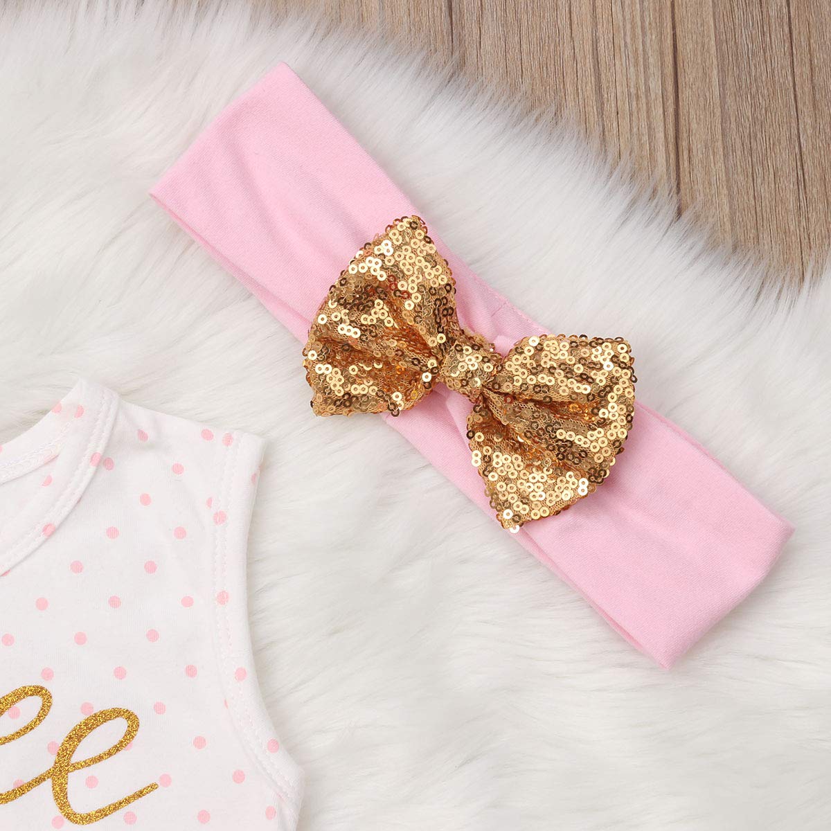 Newborn Baby Girls Pink Striped Tutu Dress & Headband 2Pcs Set - First Birthday Outfit, Casual Donut Print Skirt & Headband for Photoshoot, Party & Special Occasions