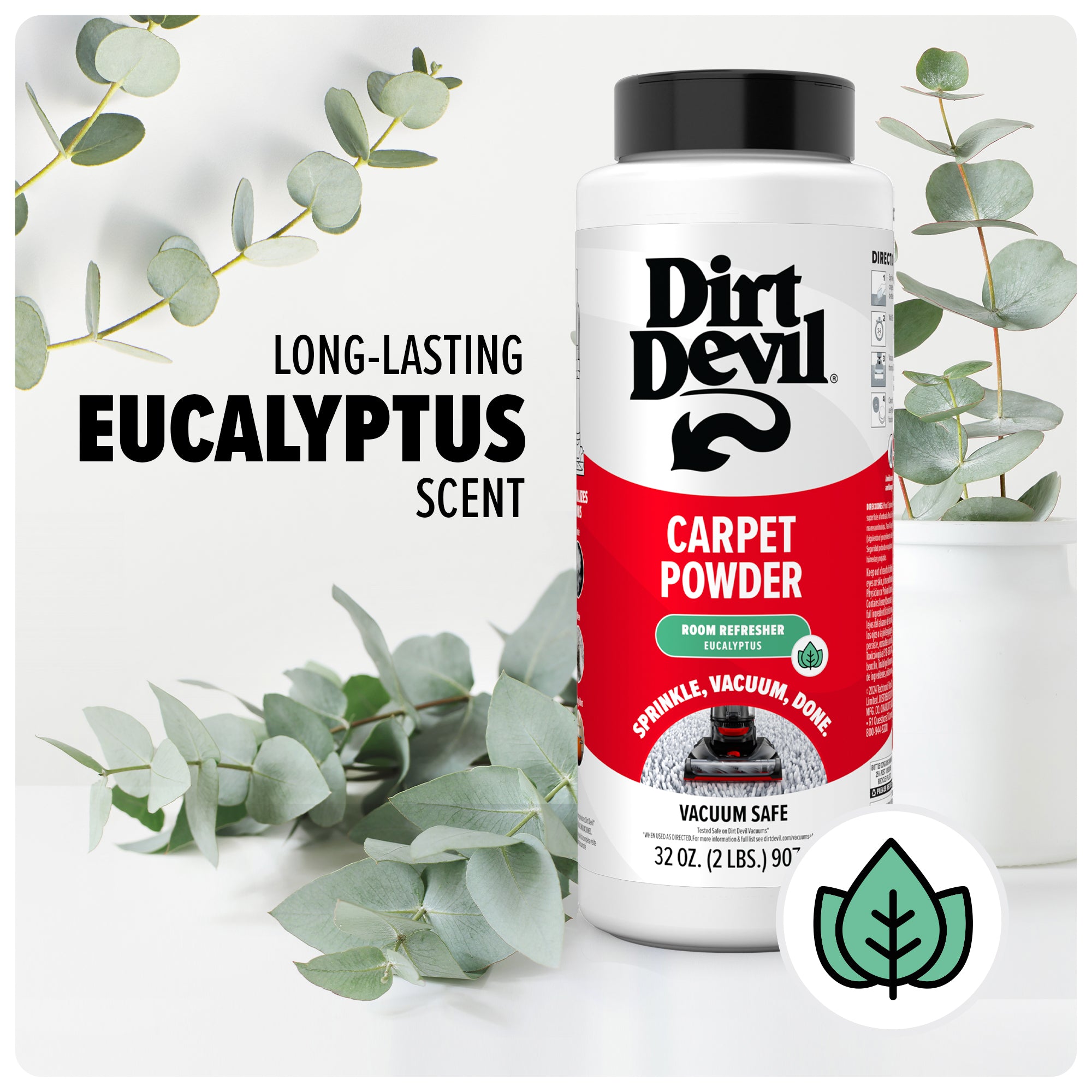 Natural Eucalyptus Carpet Freshener Powder - Eliminates Odors & Refreshes Carpets - Perfect for Pet Owners & Home Refresh