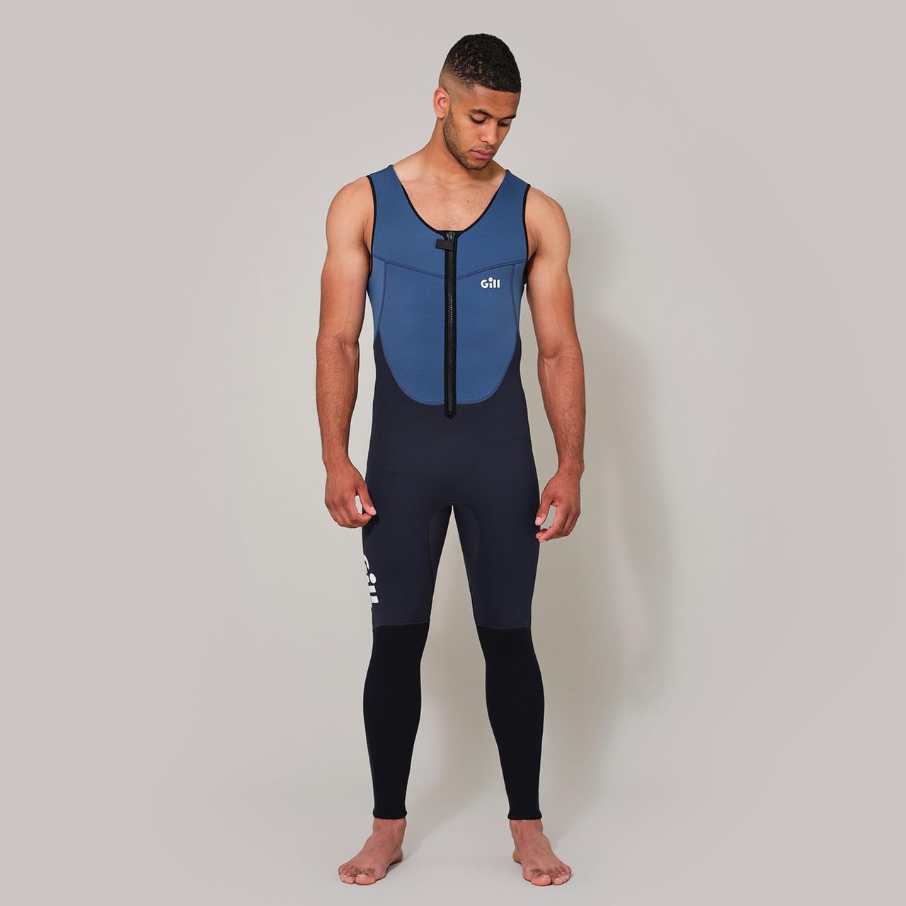**Gill Men's 3mm Neoprene Wetsuit Sleeveless - Thermal Long John for Water Sports, SUP, Kayaking, Swimming & Surfing - Stay Warm in Cold Water**