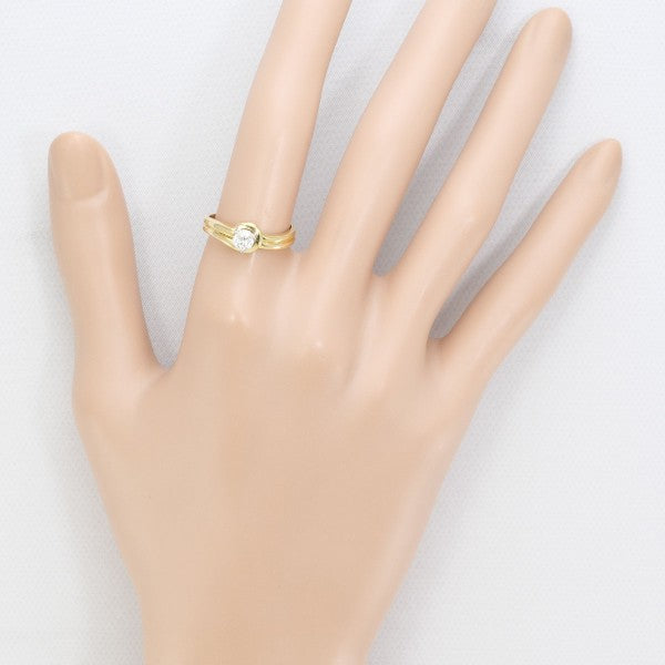 18K Yellow Gold Diamond Ring for Women - Elegant Solitaire Engagement & Wedding Band - Perfect for Proposals, Anniversaries, and Special Occasions