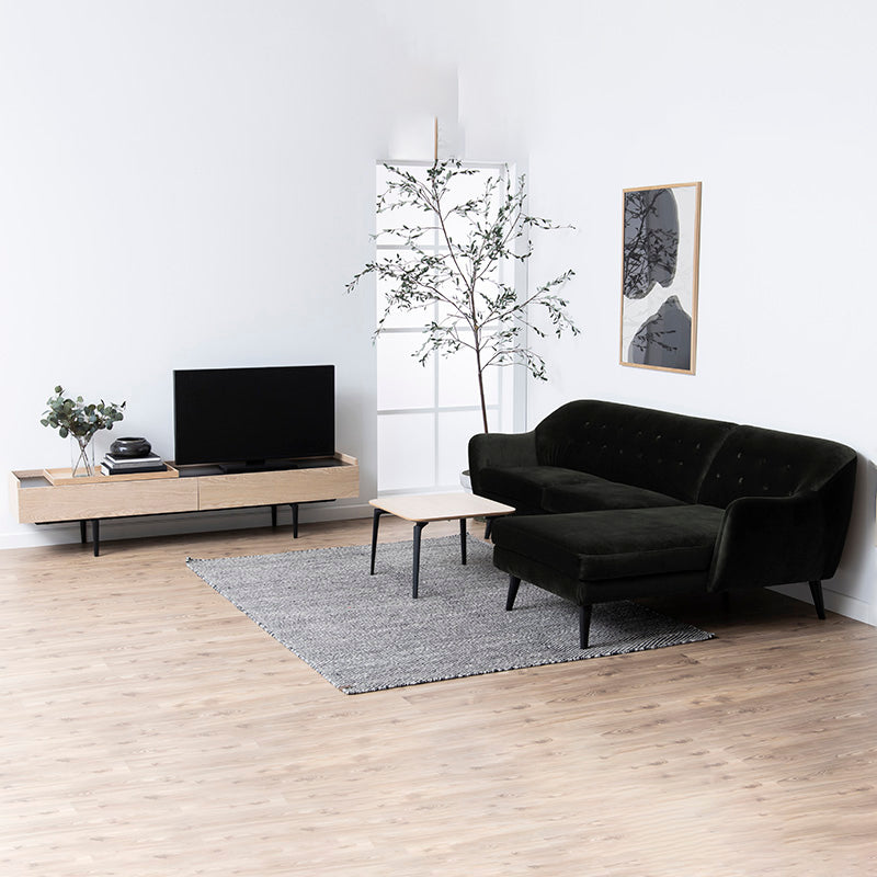 BROGAN 200cm Natural Wood TV Stand Entertainment Unit - Stylish Media Console for Living Room, Bedroom & Home Theater