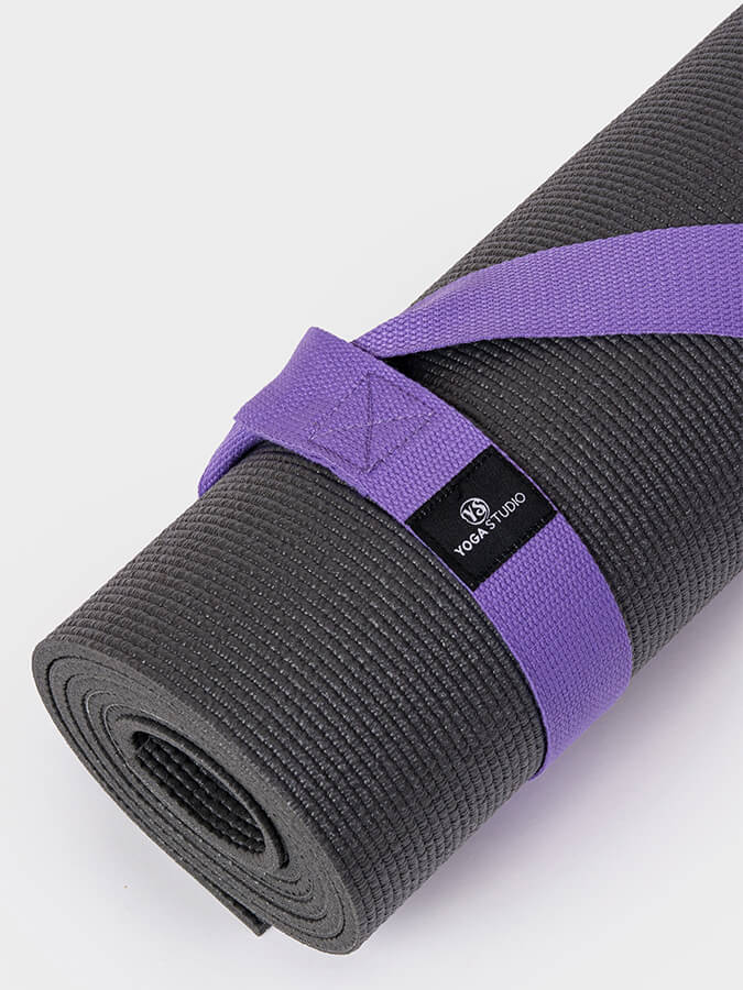 Organic Cotton Yoga Mat Strap Carrier for Yoga Studio - Premium Yoga Mat Holder with Adjustable Shoulder Strap - Perfect for Yoga Class, Gym, Travel & Outdoor Workouts