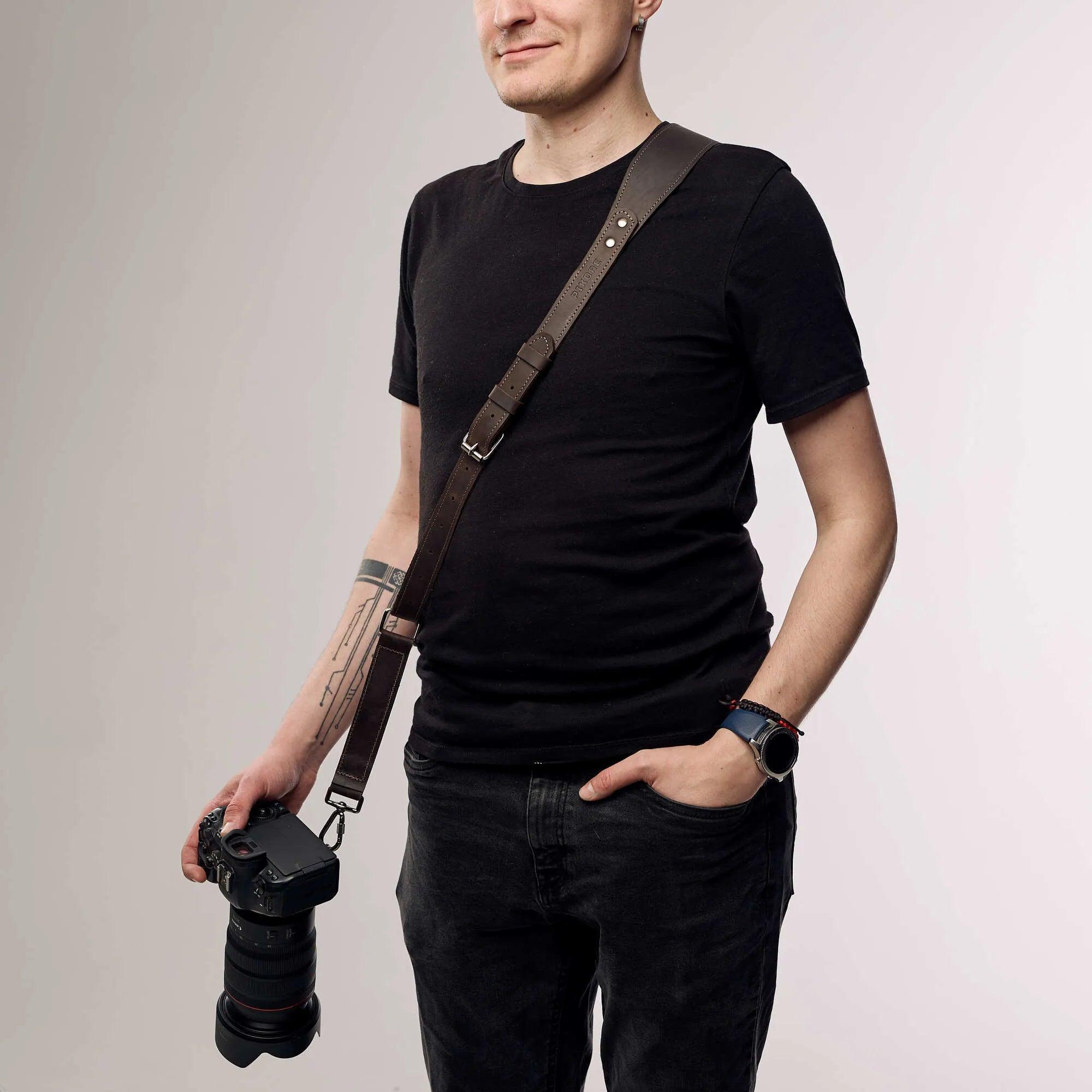 Best Camera Shoulder Strap - Adjustable & Comfortable DSLR/SLR/Mirrorless Camera Neck Strap for Photographers - Perfect for Travel, Hiking, and Outdoor Photography