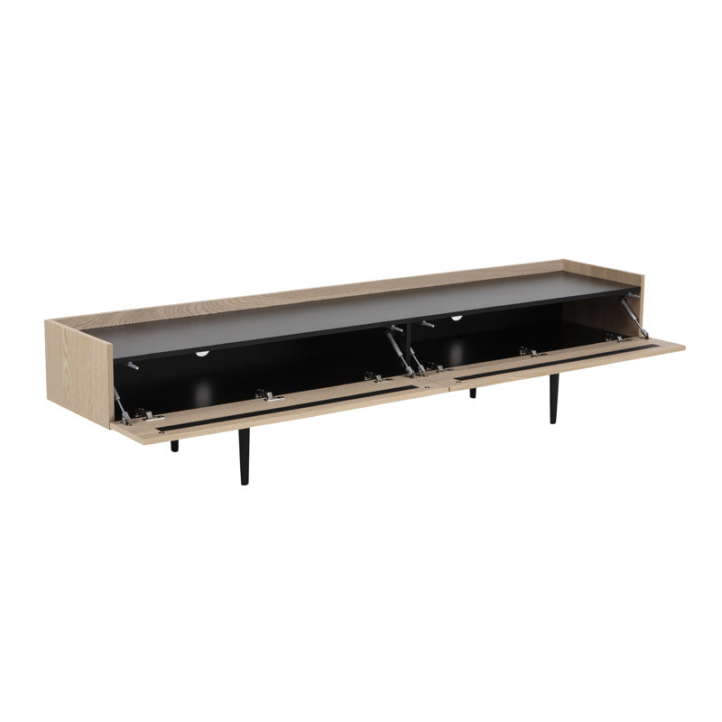 BROGAN 200cm Natural Wood TV Stand Entertainment Center - Modern Media Console for Living Room, Bedroom & Home Theater