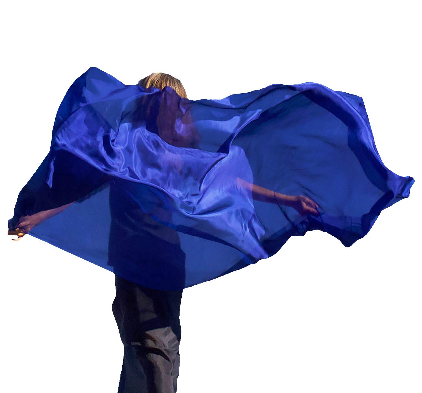 Women's 100% Pure Silk Lightweight Dance Scarves - Breathable Shawls & Veils for Belly Dance, Yoga, Performance - Elegant Solid Color Wraps for Women