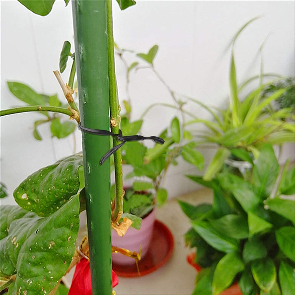 KINGLAKE 328 Feet Sturdy Plastic Garden Plant Twist Ties - Heavy Duty Multi-Purpose Plant Support for Vines, Flowers, Tomatoes - Ideal for Gardening, Landscaping, and DIY Projects