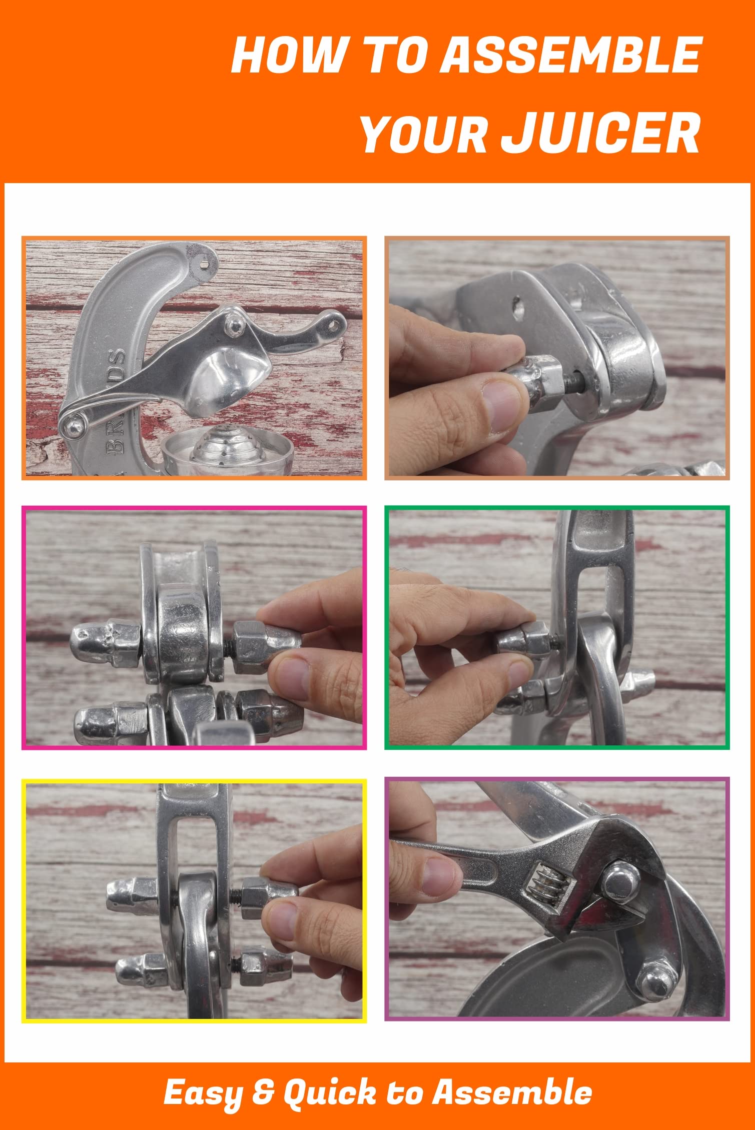 Premium Vintage Cast Aluminum Citrus Juicer - Mexican Orange & Lemon Press Machine for Fresh Juice - Large Antique Style Countertop Squeezer (Sky Blue) - Perfect for Homemade Lemonade, Cocktails & Healthy Drinks
