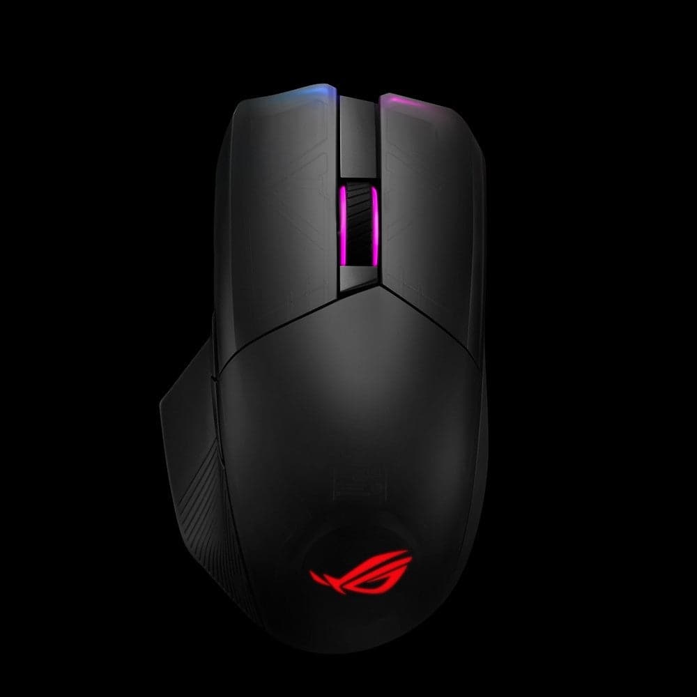 ASUS ROG Chakram Wireless RGB Gaming Mouse with Qi Charging - 2 Year Warranty - Perfect for FPS, MOBA & Esports Gaming