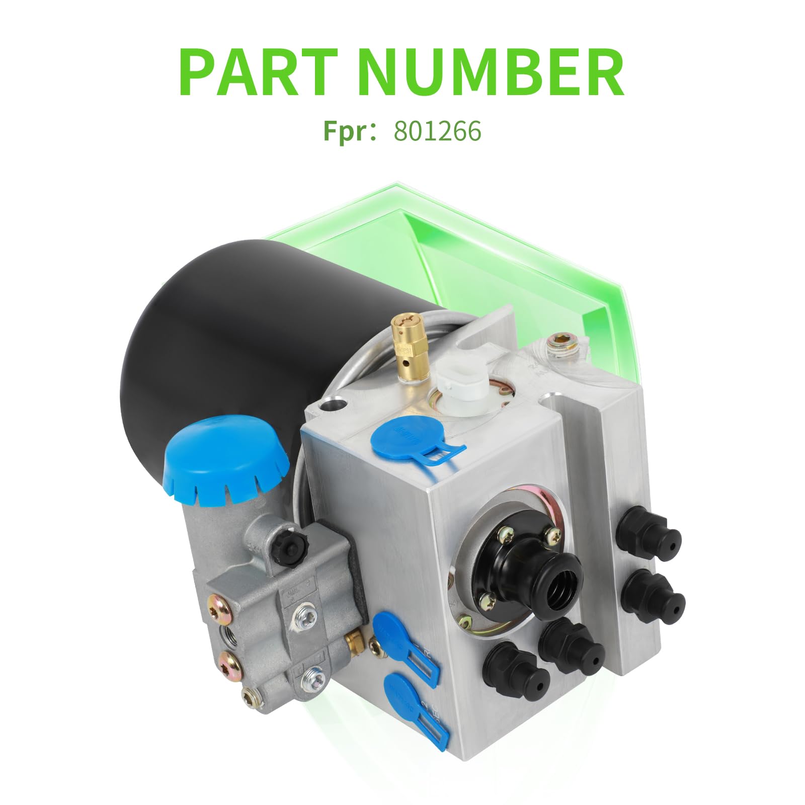 12V Air Dryer Replacement for AD-IS 801266 DC Heater - Direct Fit for Trucks & RVs - Prevents Moisture in Air Brake Systems