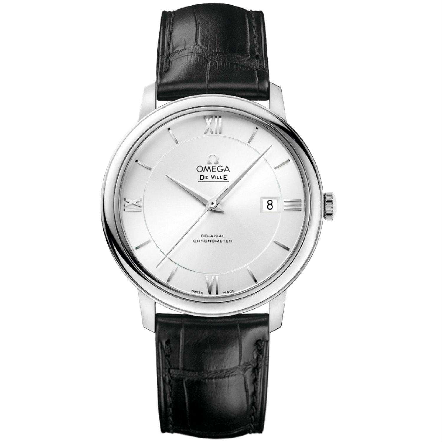 Omega De Ville Prestige Automatic Silver Dial Men's Watch 42413402002001 - Luxury Swiss Timepiece for Business, Formal Occasions & Everyday Elegance