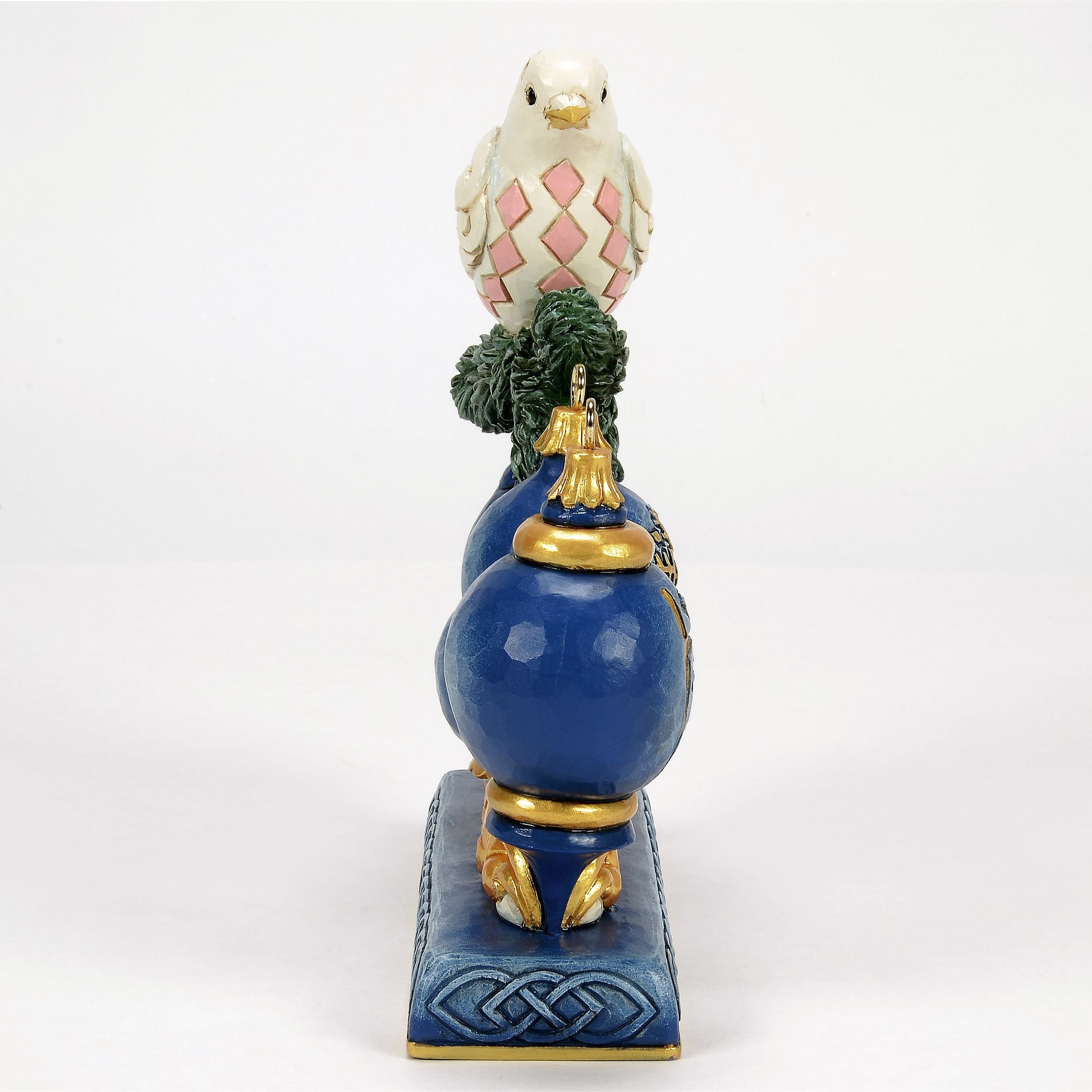 Blue & Gold Hope with Dove Figurine - Inspirational Home Decor for Living Room, Office & Gift Giving