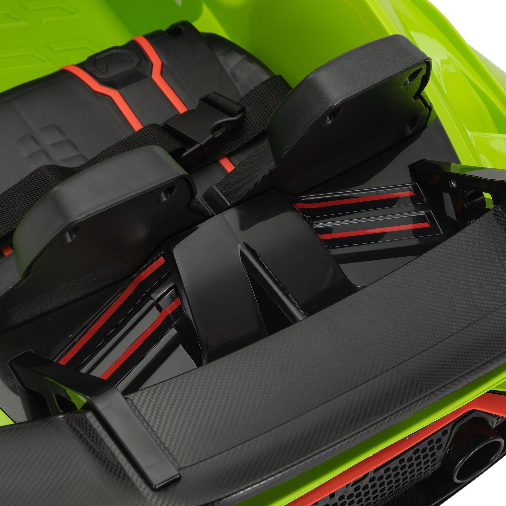 12V Battery Powered Kids Ride On Car - Licensed Lamborghini Remote Control Toy Vehicle with Music Player & LED Lights | Perfect for Birthday Gifts, Outdoor Play & Indoor Fun