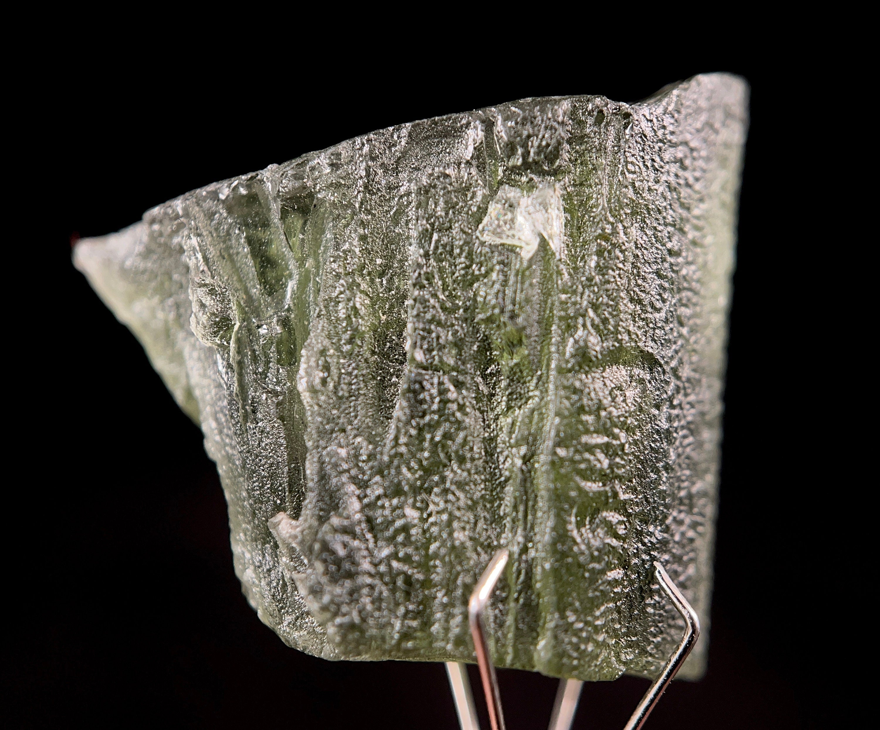 4.6g Authentic Moldavite Crystal - Natural Raw Moldavite Tektite Stone for Jewelry Making, Meditation & Energy Healing (Item #51484)